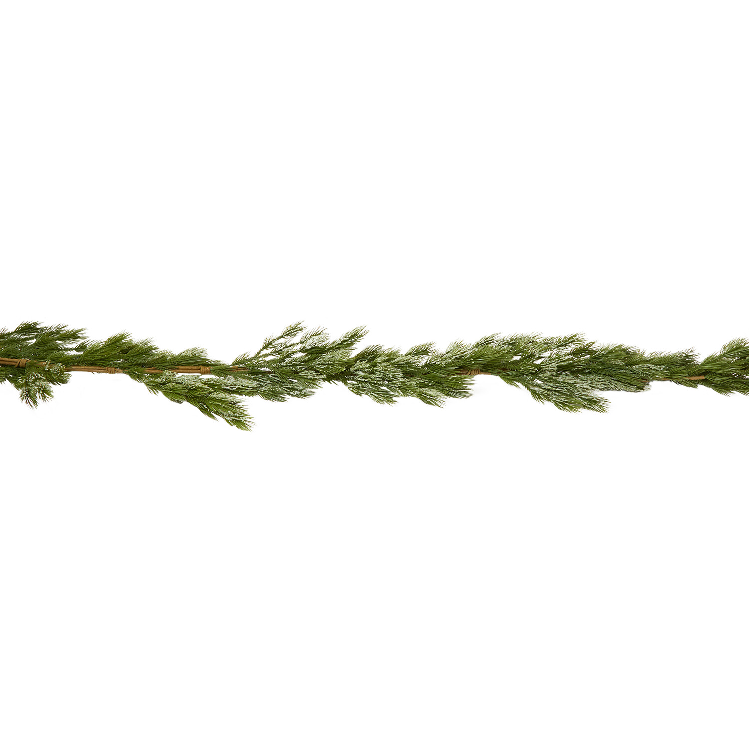 Iced Pine Garland - Green Image 2