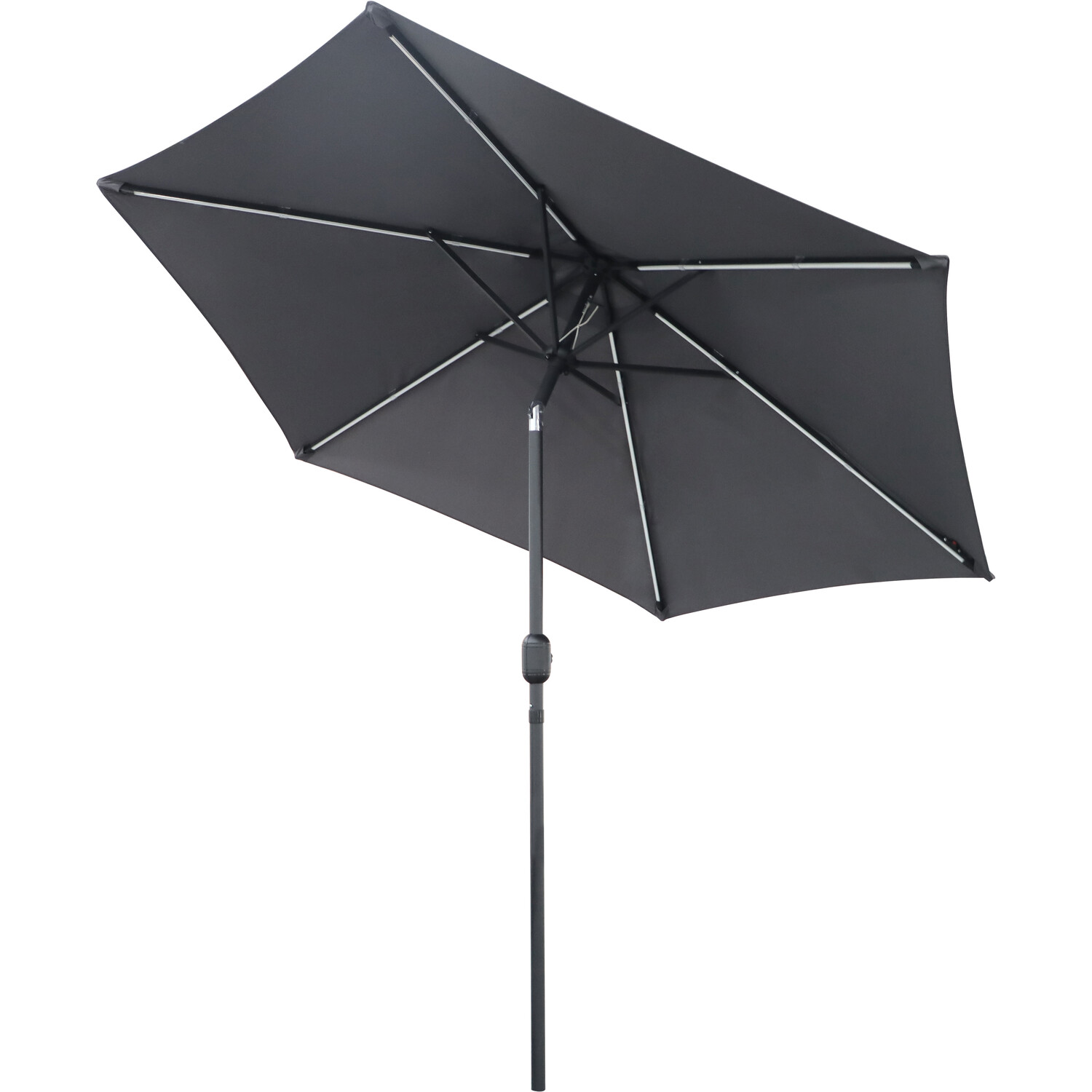 Outdoor Essentials Grey Removable LED Parasol 2.7m Image 8