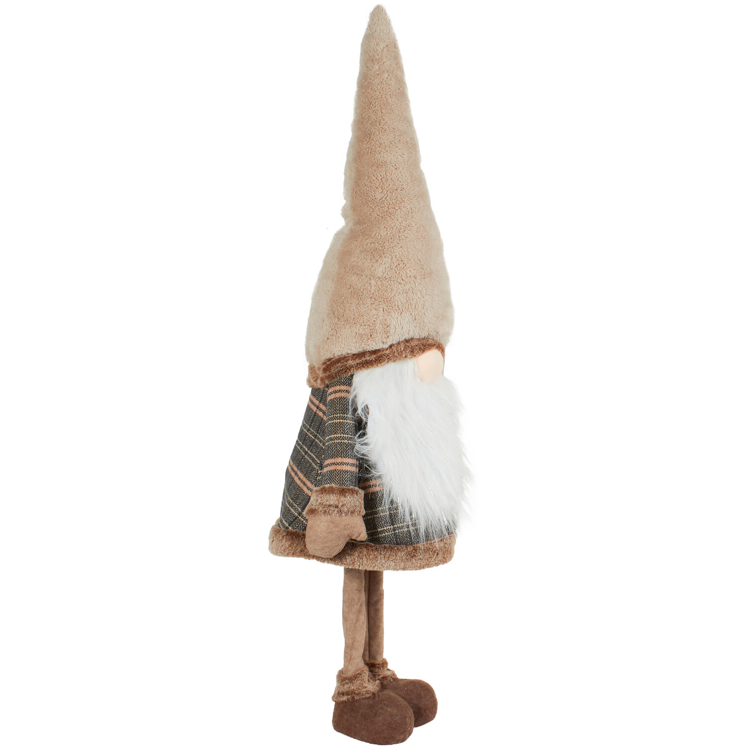 Tartan Standing Gonk Beige - Beige Image 2