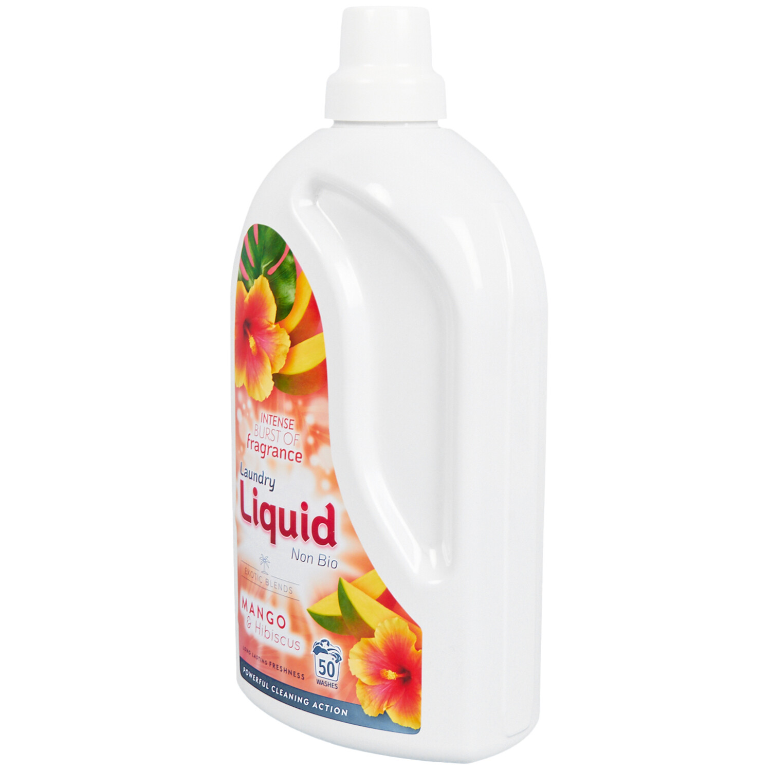 Non-Bio Laundry Liquid Mango and Hibiscus 1.5L - White Image 2
