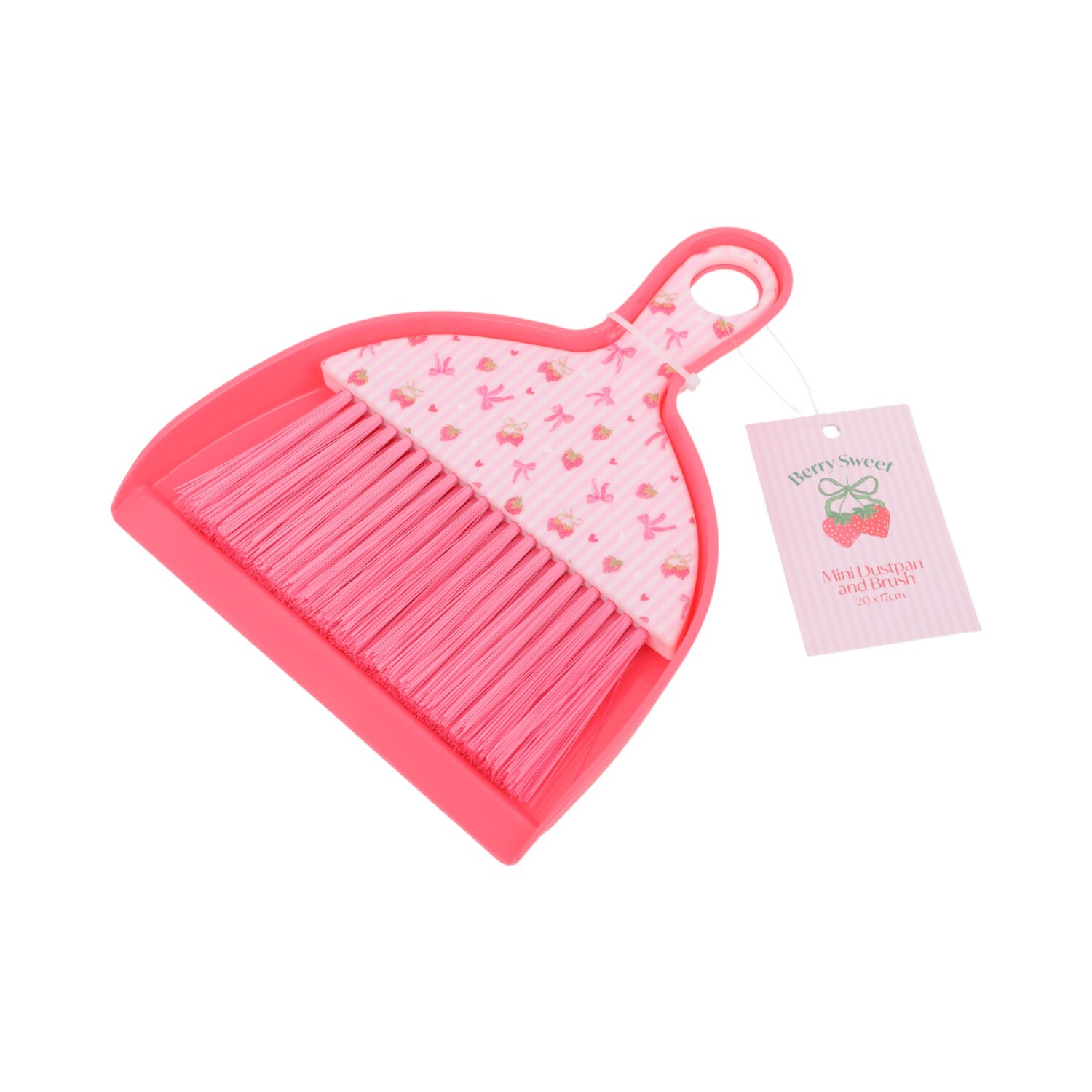 Berry Sweet Mini Dustpan and Brush Pink Image 2