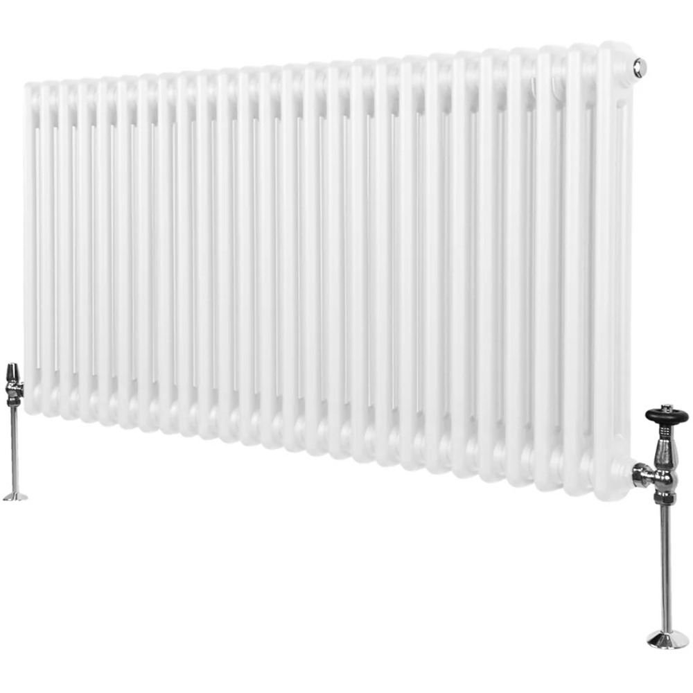 Monster Shop 5053 BTU White Traditional 2 Column Radiator 600 x 1192mm ...