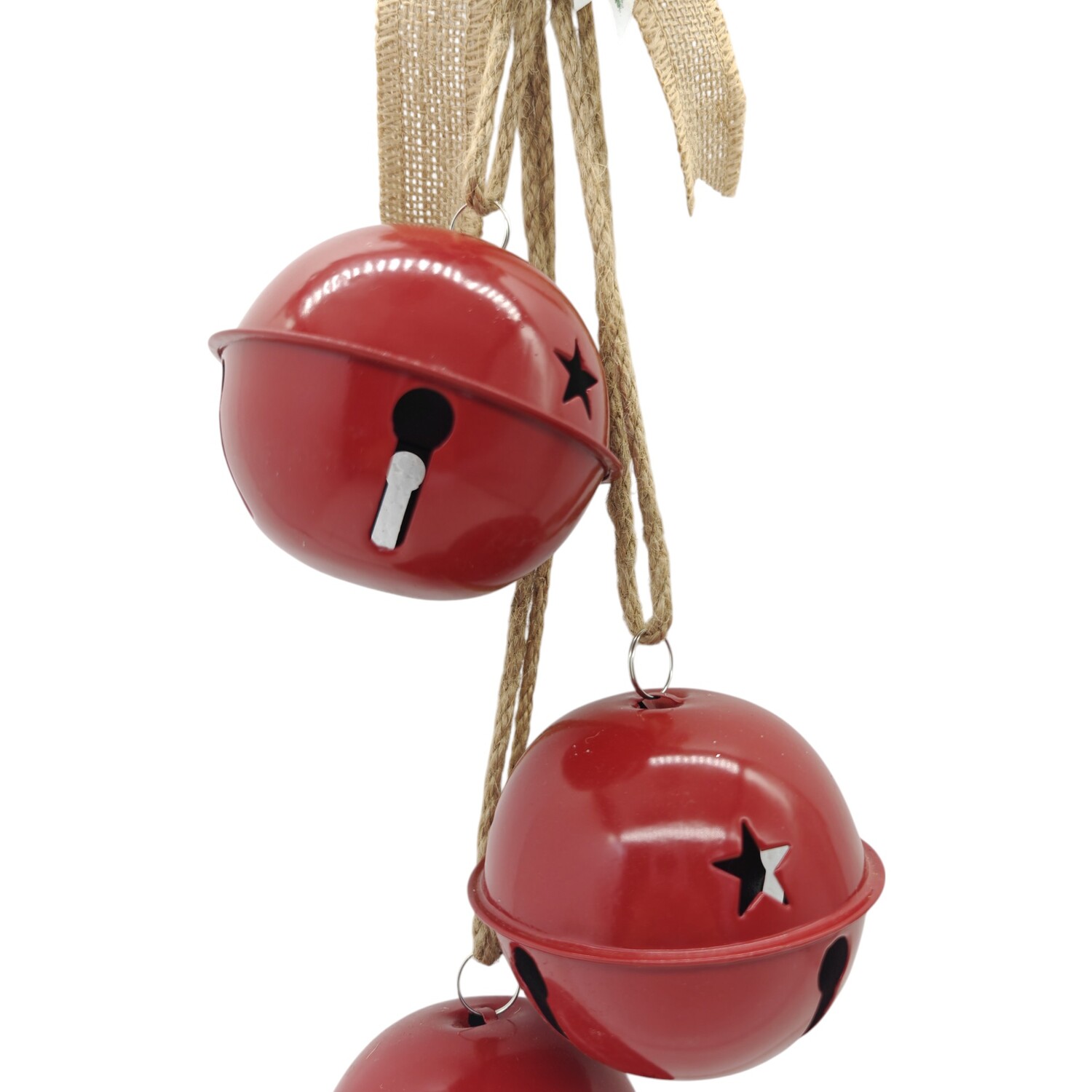 Red Bell Door Hanger Red and Natural Image 3