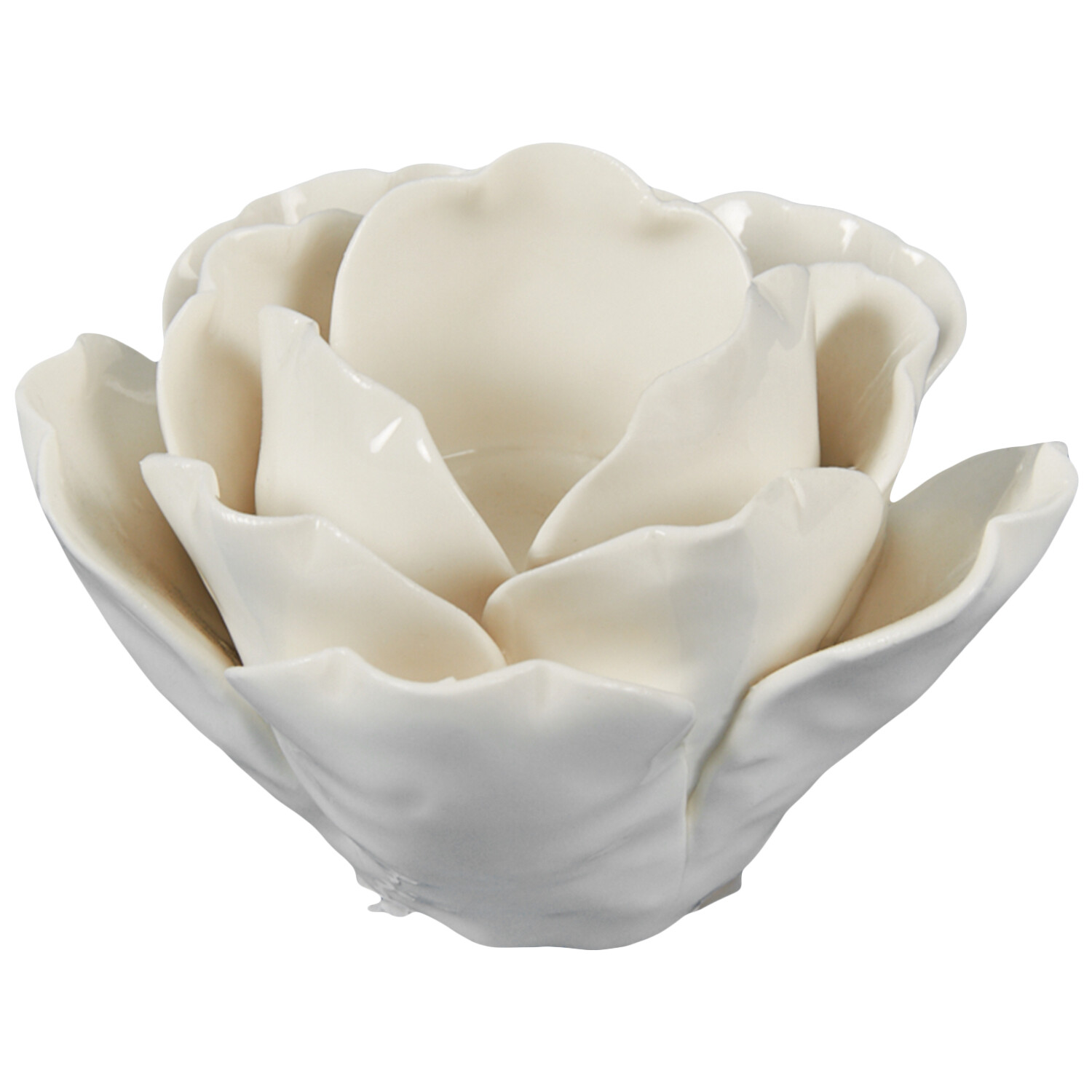 Lotus Leaf Tealight Holder - Green or White Image 3