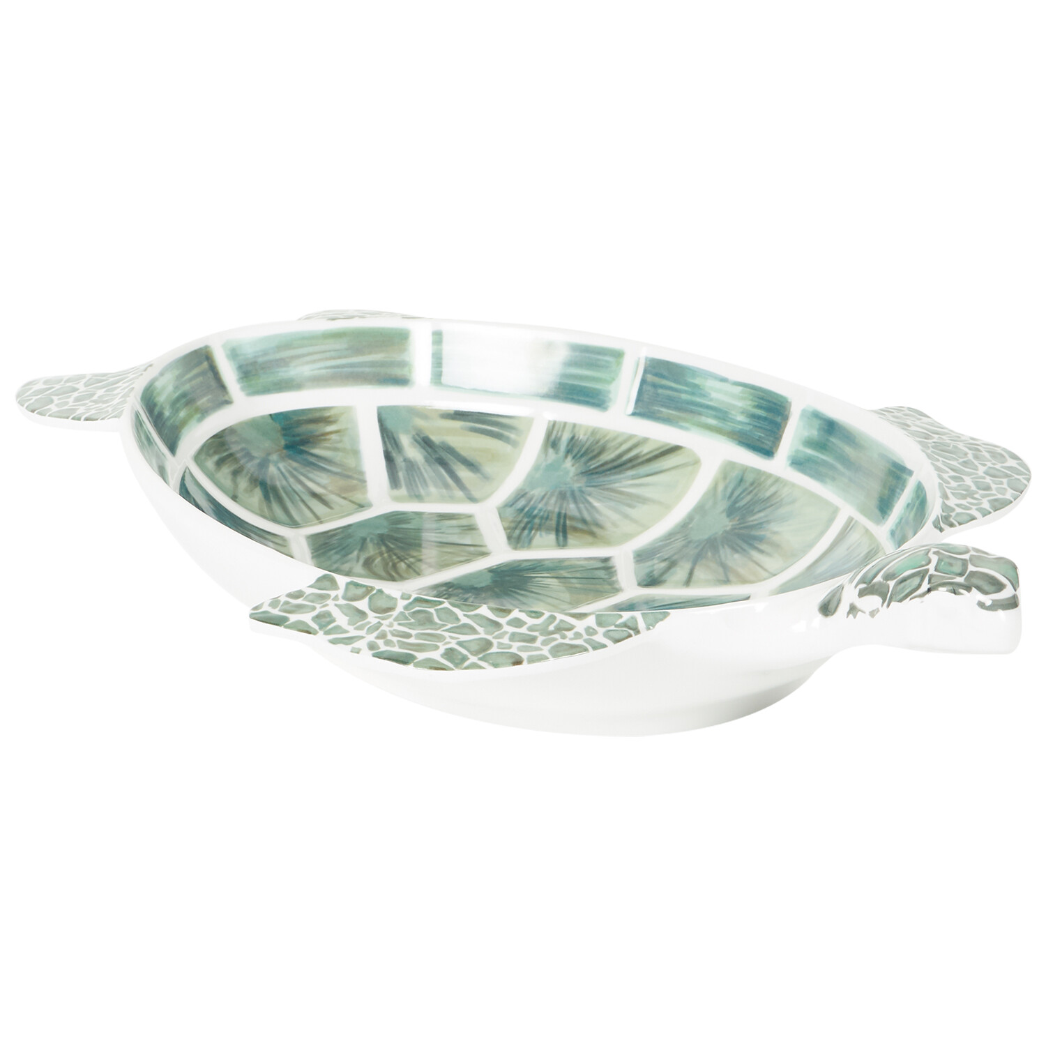 Neptune Melamine Turtle Bowl - Green Image 2