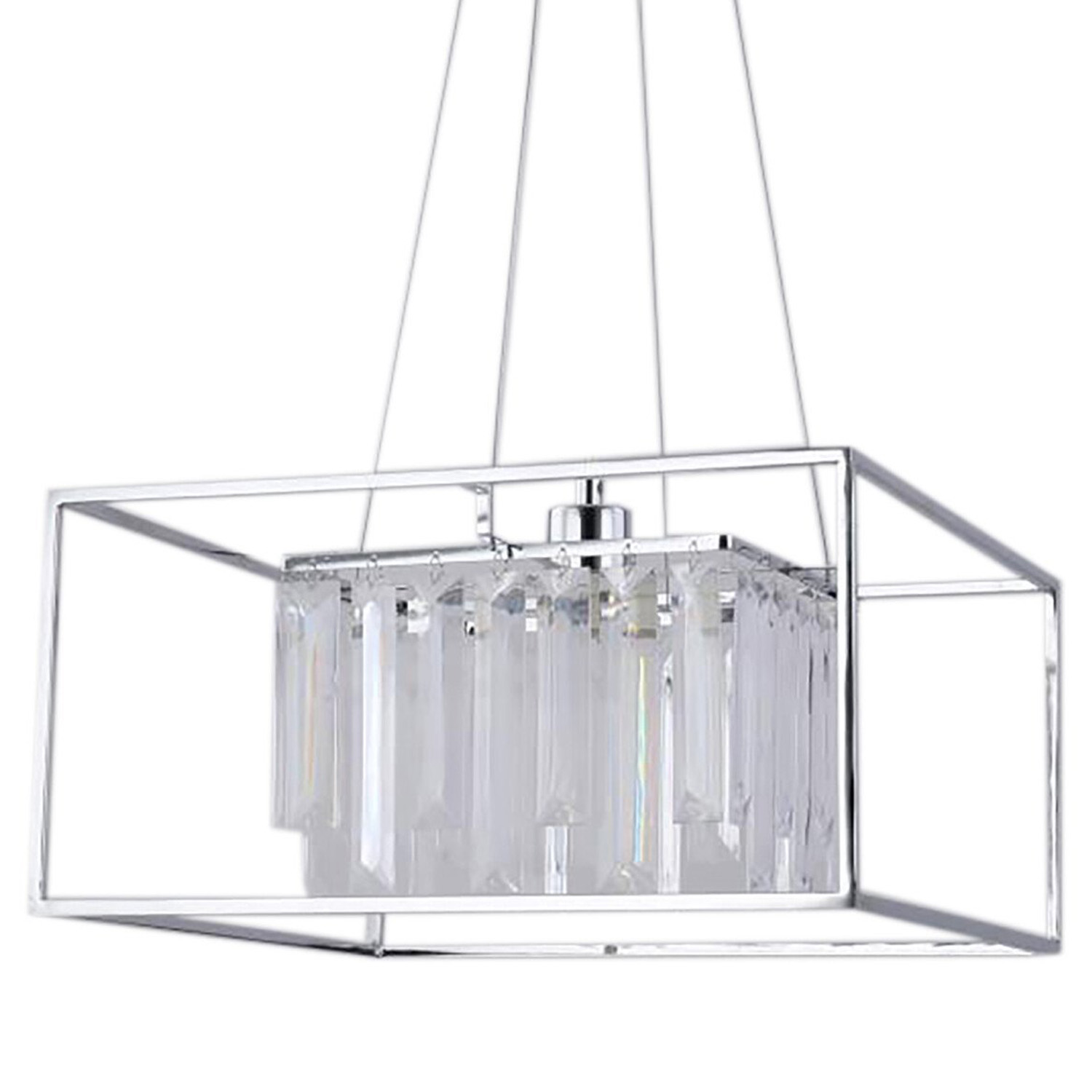 Esme Chrome Cube Crystal Ceiling Light Image 5