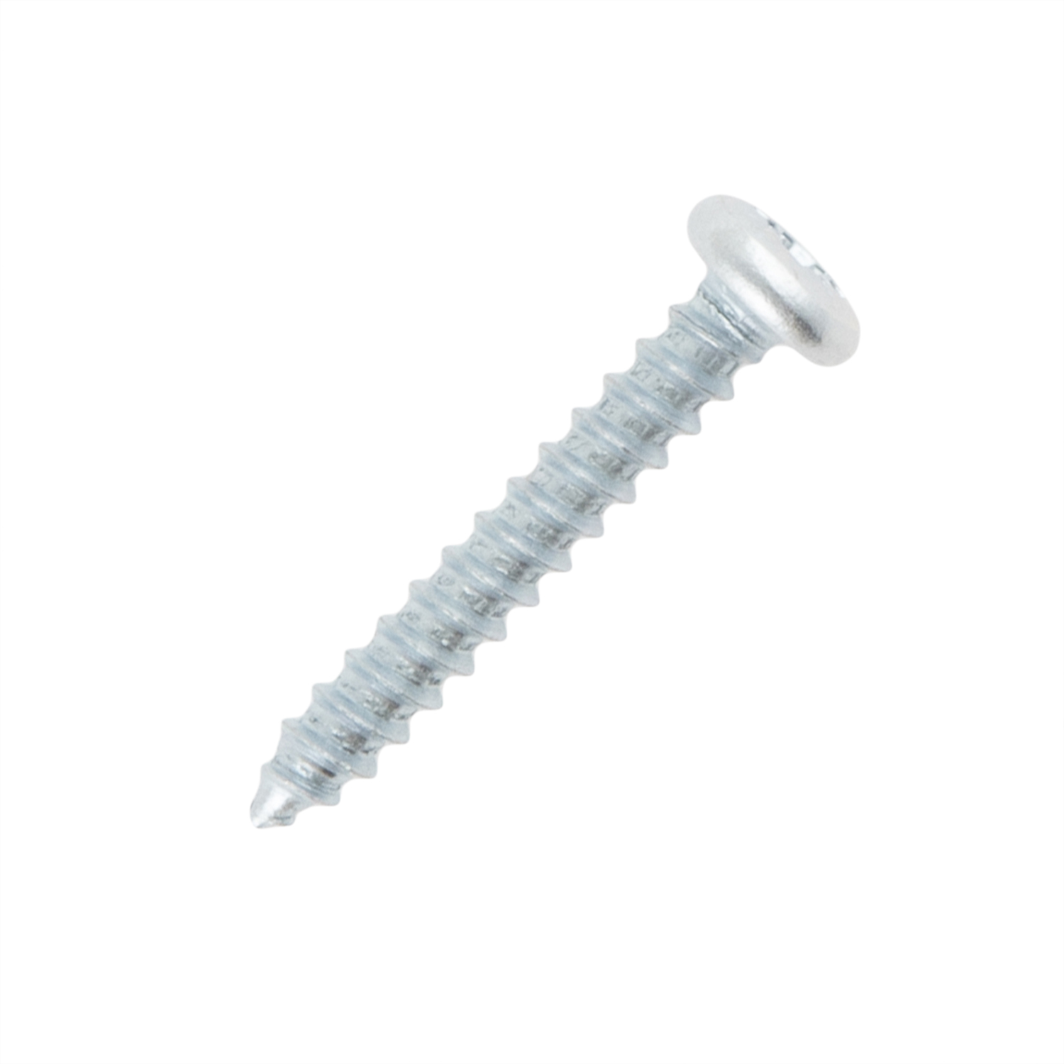 Hiatt 8 x 1 Inch Zinc Plated Self Tapping Slotted Pan Head Screws 45 Pack Image 2