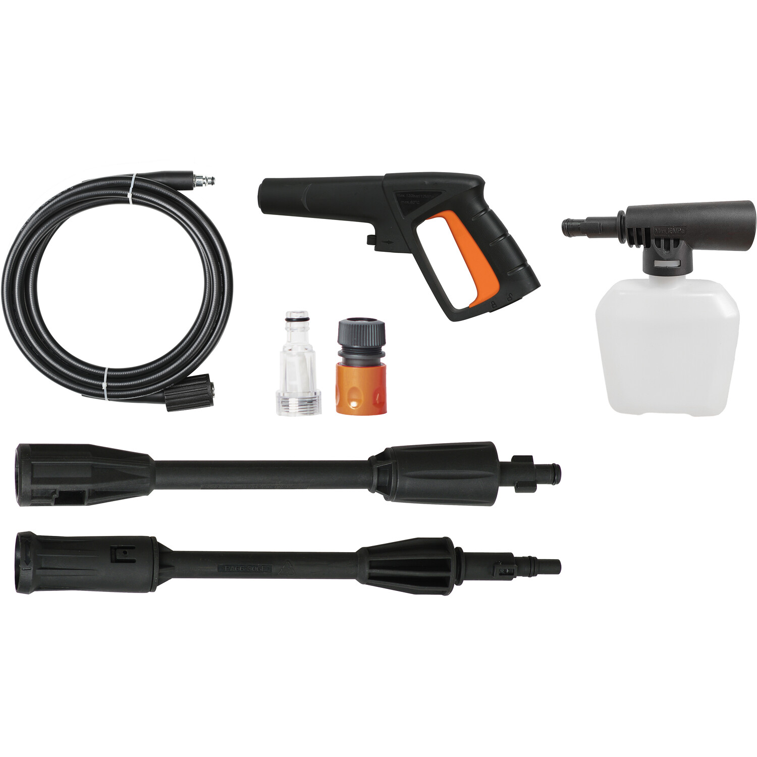 Saber 1200W Pressure Washer Black and Orange Image 3