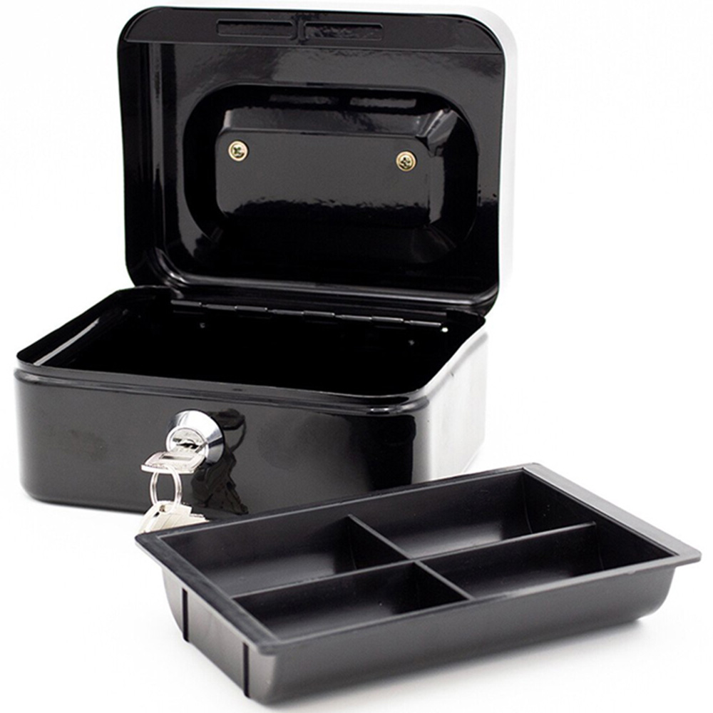 Cash Tin With Lock Keys - Small Image 5