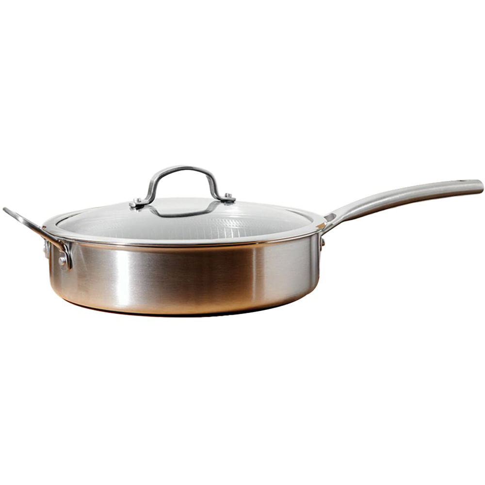 Kitchen Master Hex Stainless Steel Saute Pan - Silver Image 1