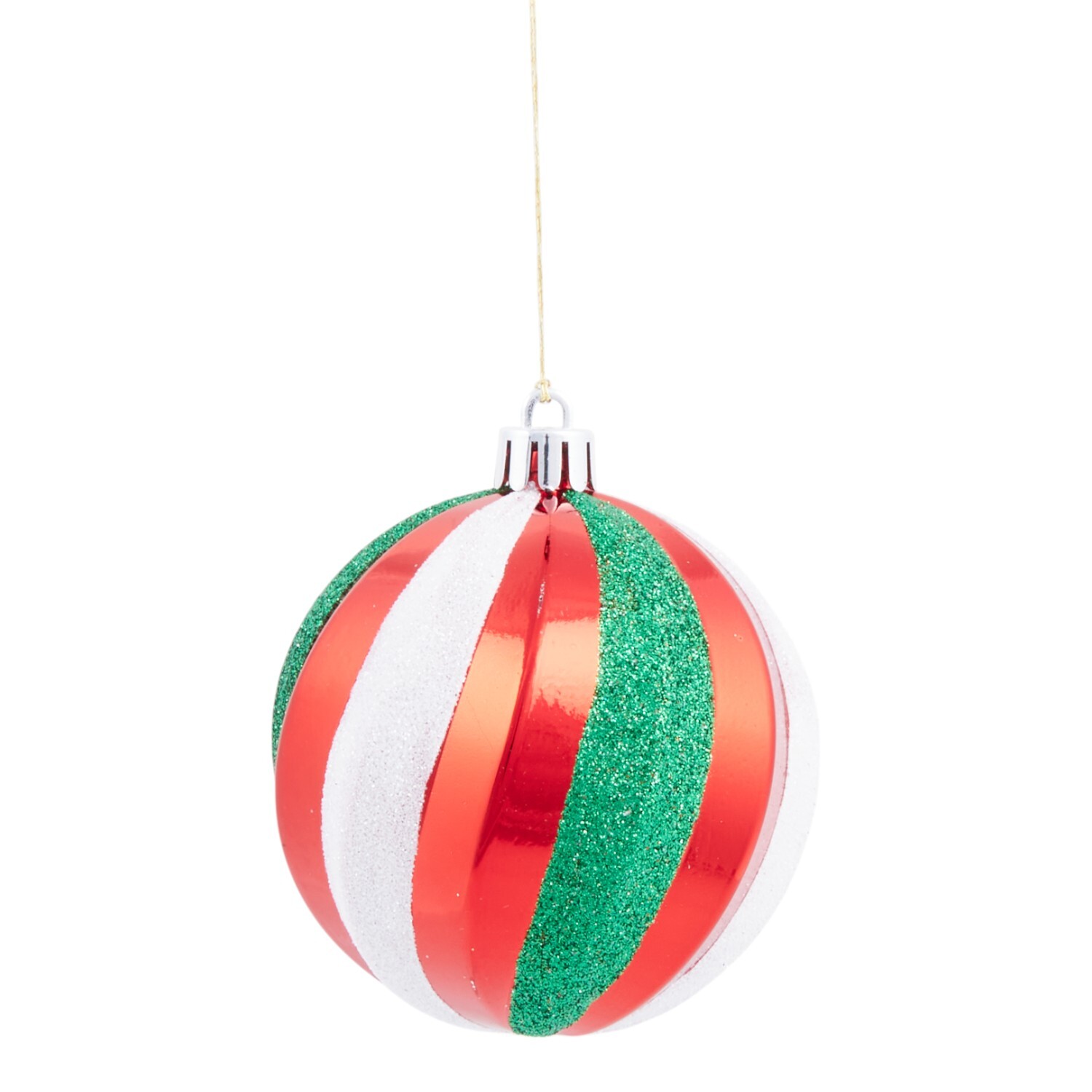 Pack of 16 Elf Candy Cane Baubles Green Image 7
