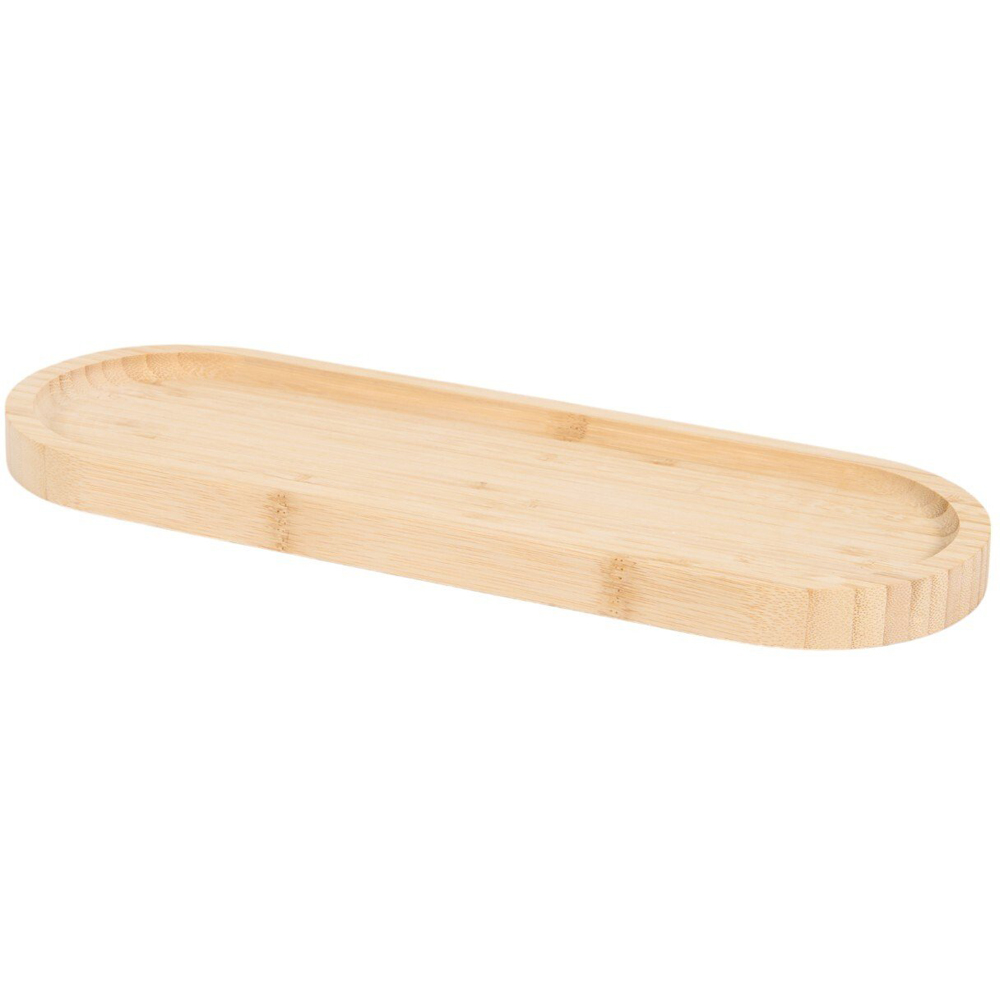 Bamboo Serving Platter Tray Natural Image 2
