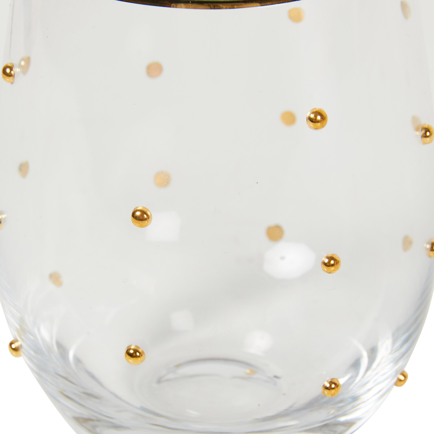Gold Decor Tumbler with Gold Rim 520ml - Gold Image 3