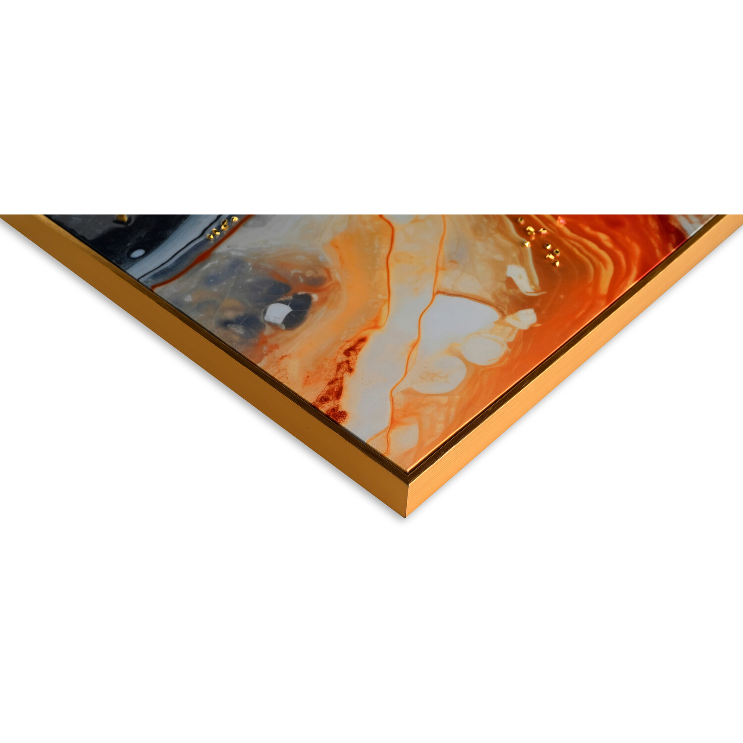 Orange and Blue Crush Framed Art - Orange Image 4