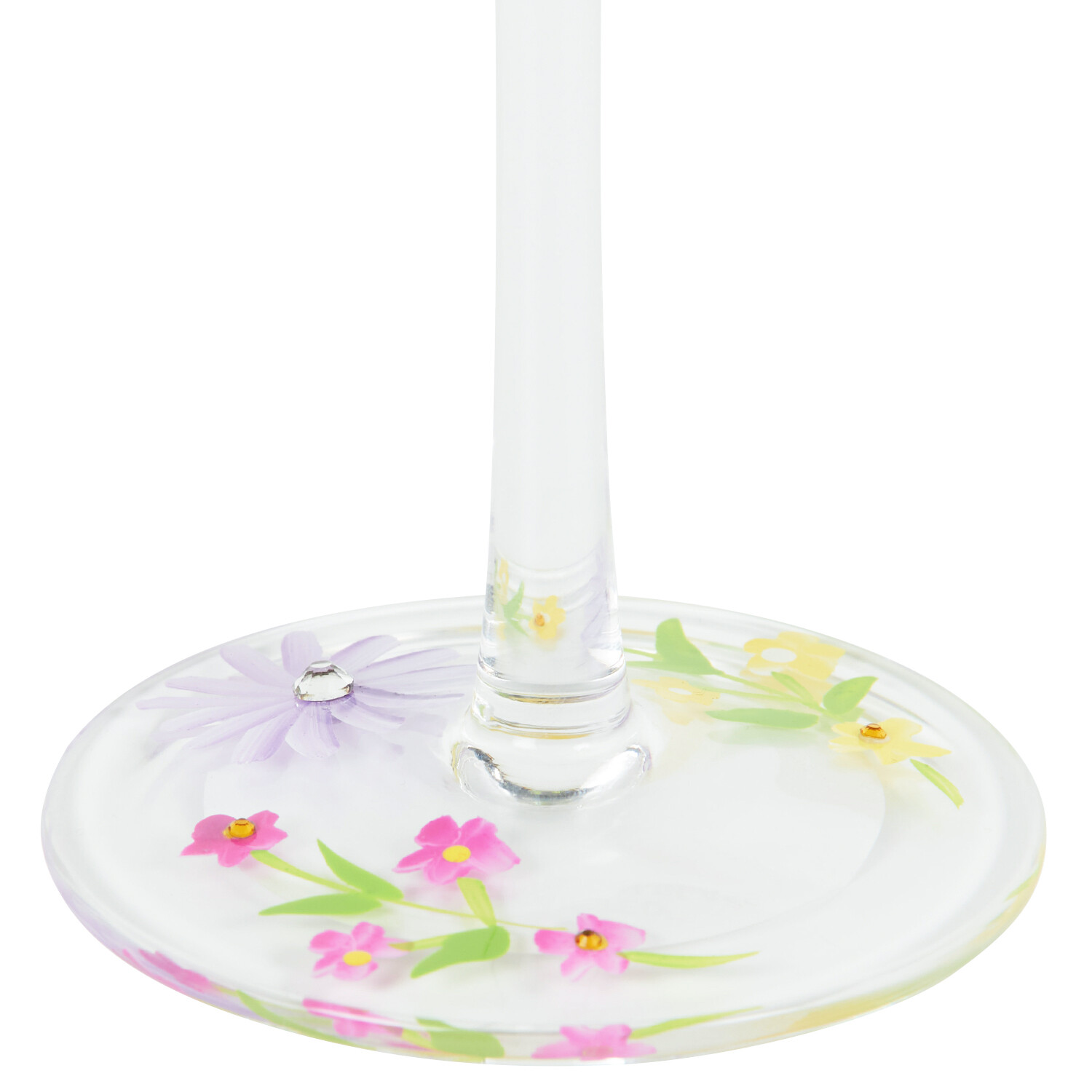 Handpainted Wild Flowers Gin Glass - Multicolour Image 6