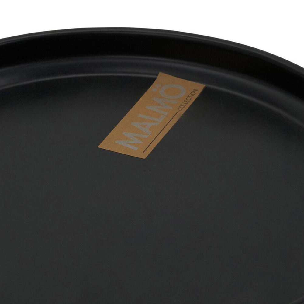 Malmo Stacking Side Plate - Black Image 3