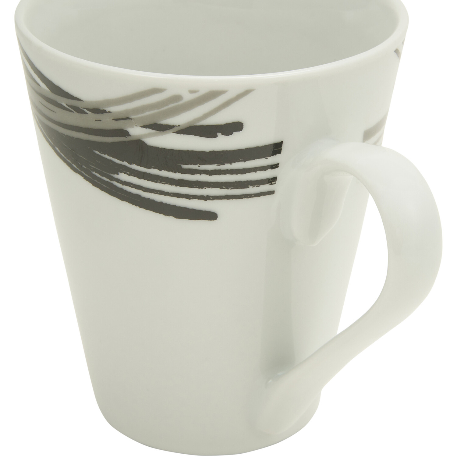 Pack of 4 Stria Mugs - White Image 4