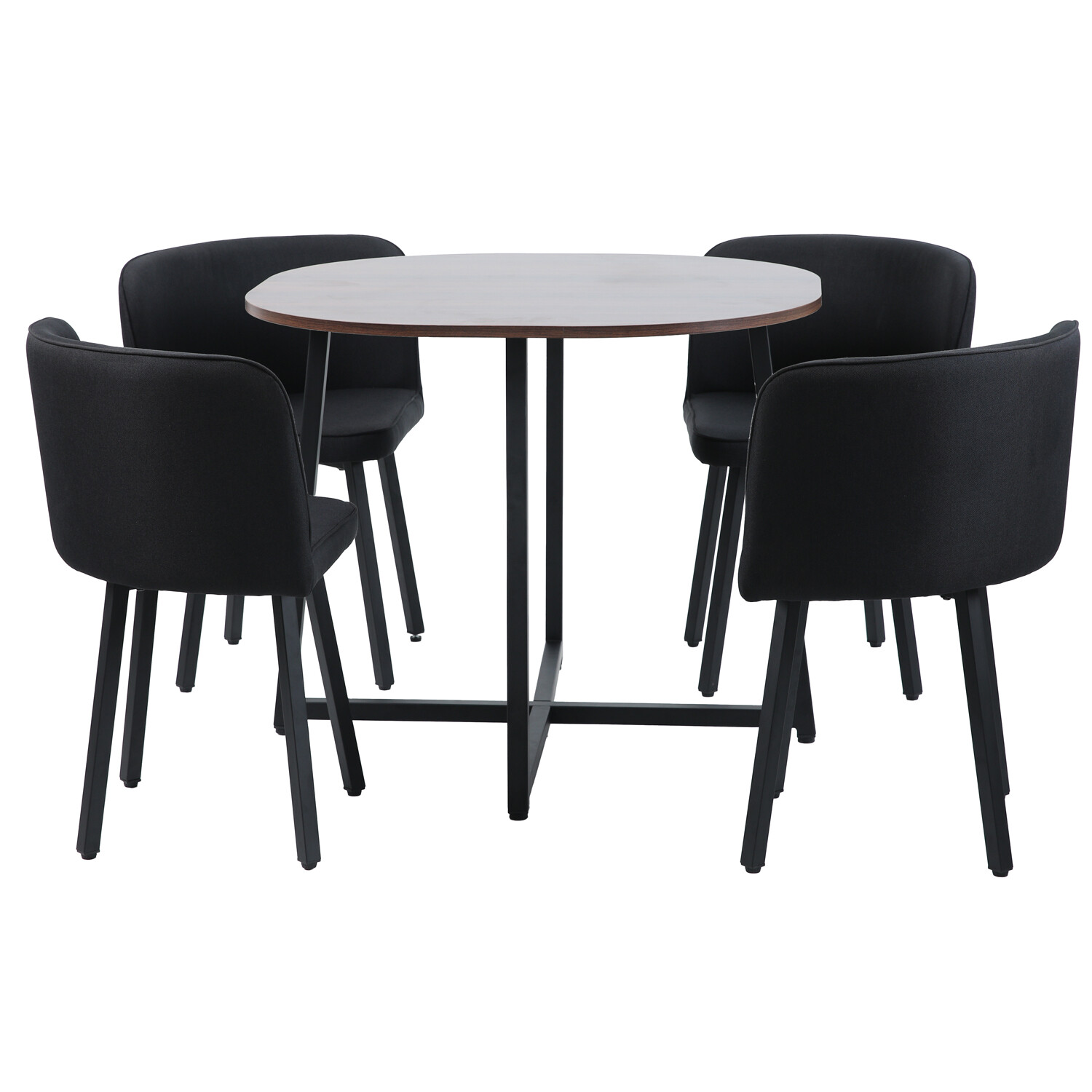 Millie Dining Table and Chairs Set - Black Image 10
