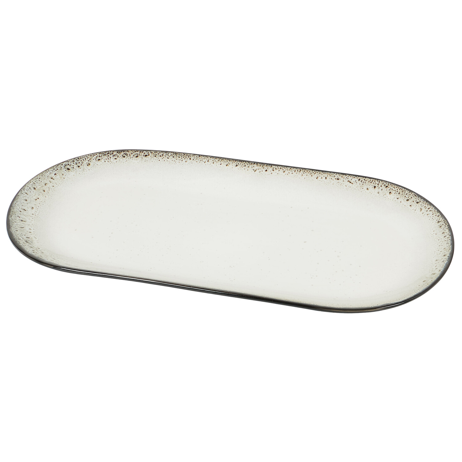 Kyanite Large Serving Platter - White and Black Image 3