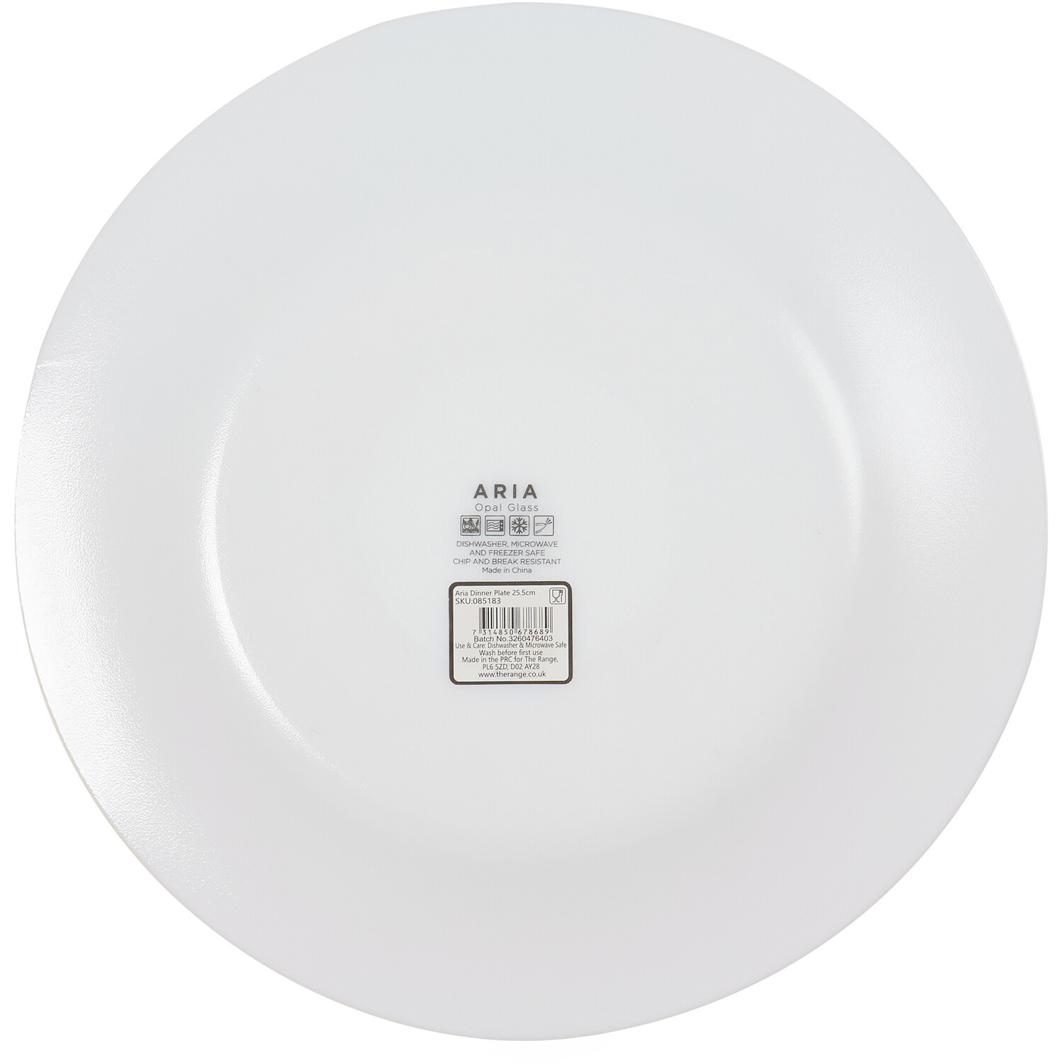 Aria White Dinner Plate Image 2