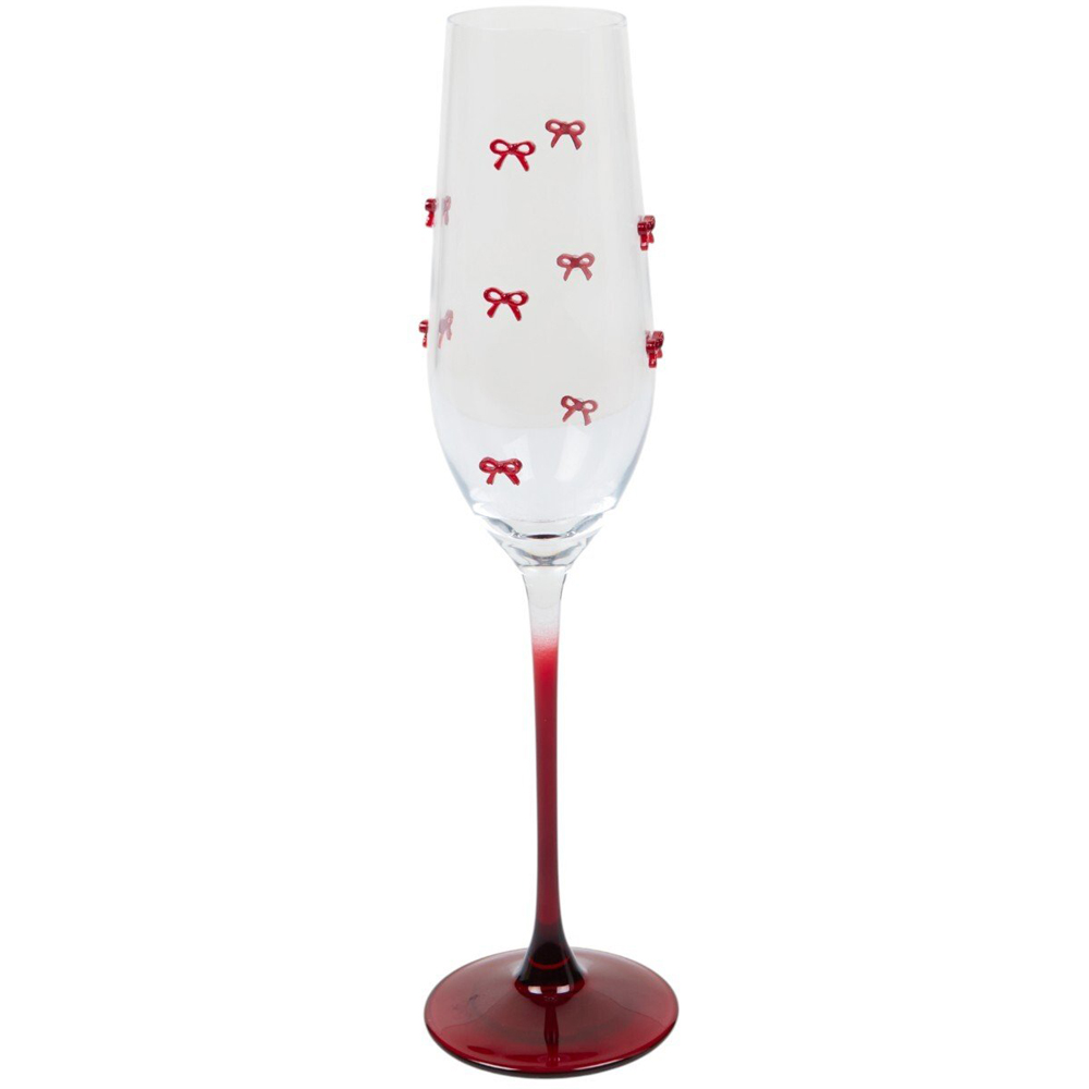 Bow Champagne Glass Clear Image 2
