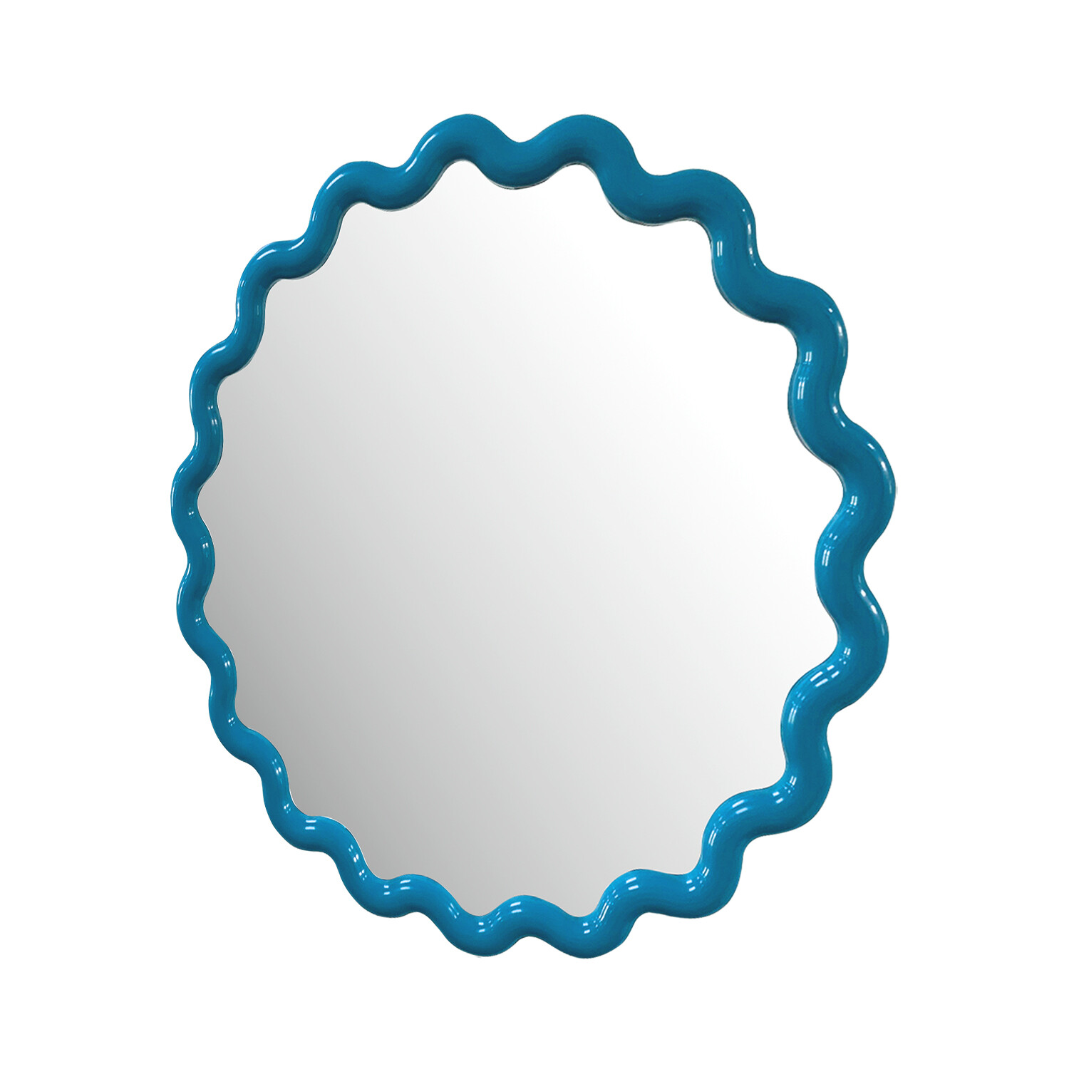 Colourful Wave Round Mirror Image 5