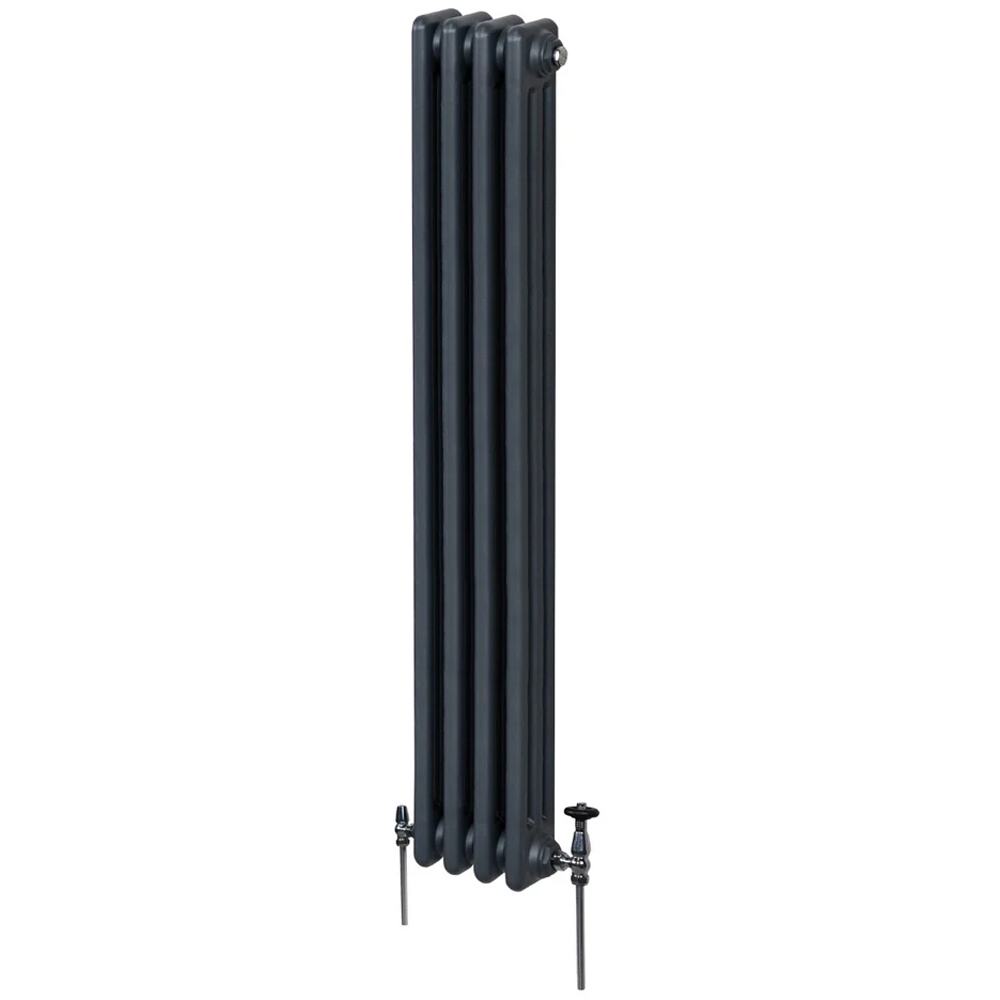 Monster Shop 2639 BTU Anthracite Grey Traditional 3 Column Radiator 1800 x 202mm Image 3