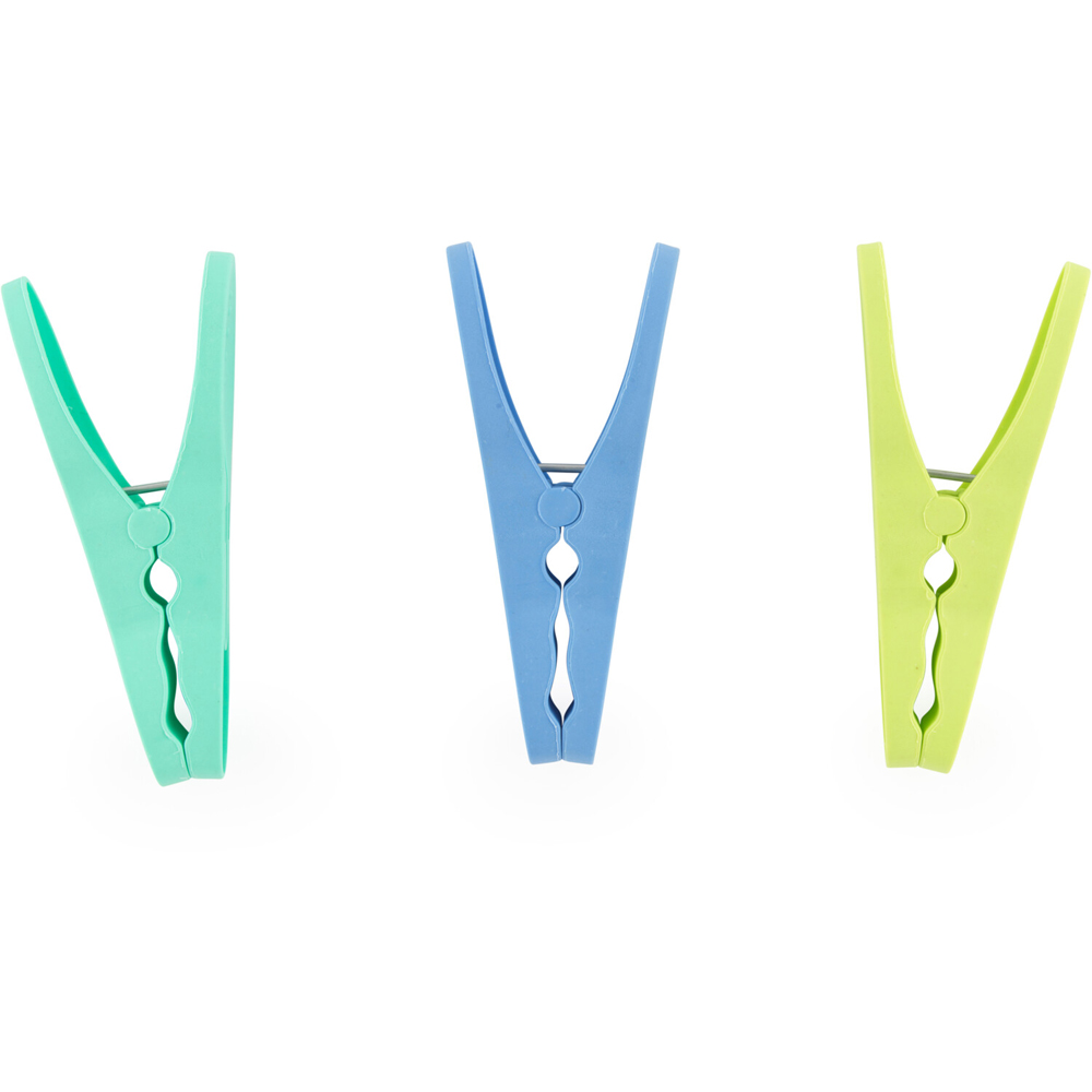 Pack of 30 Easy Grip Pegs with Basket - Grey Image 3