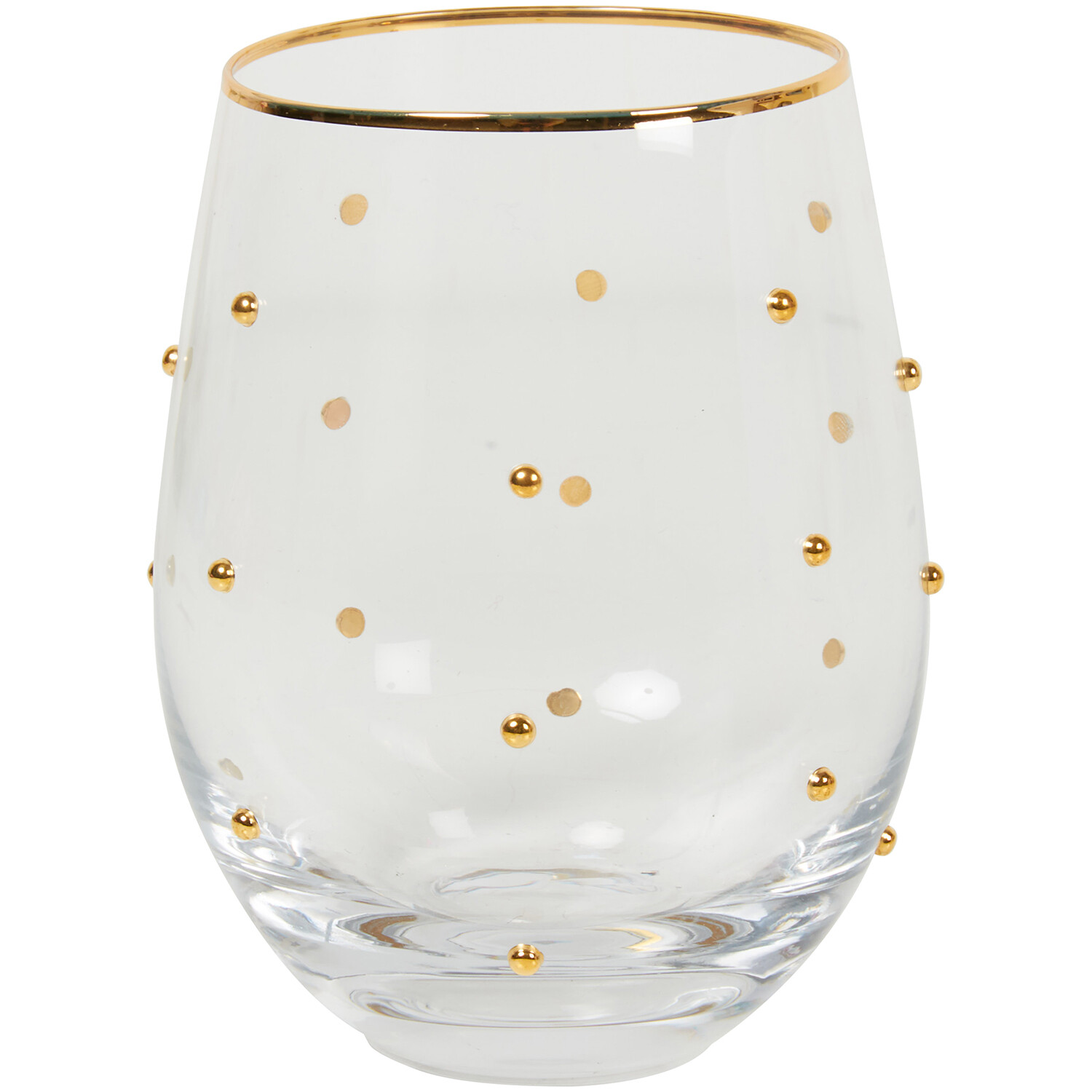 Gold Decor Tumbler with Gold Rim 520ml - Gold Image 2