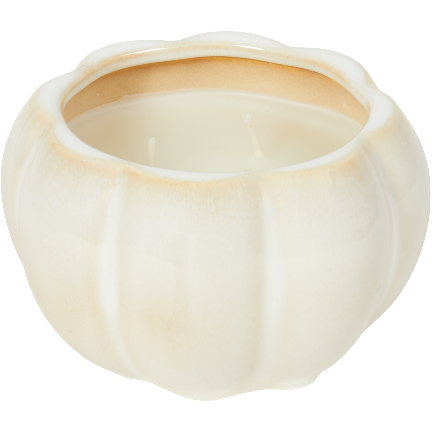 Large Ceramic Pumpkin Candle Image 3