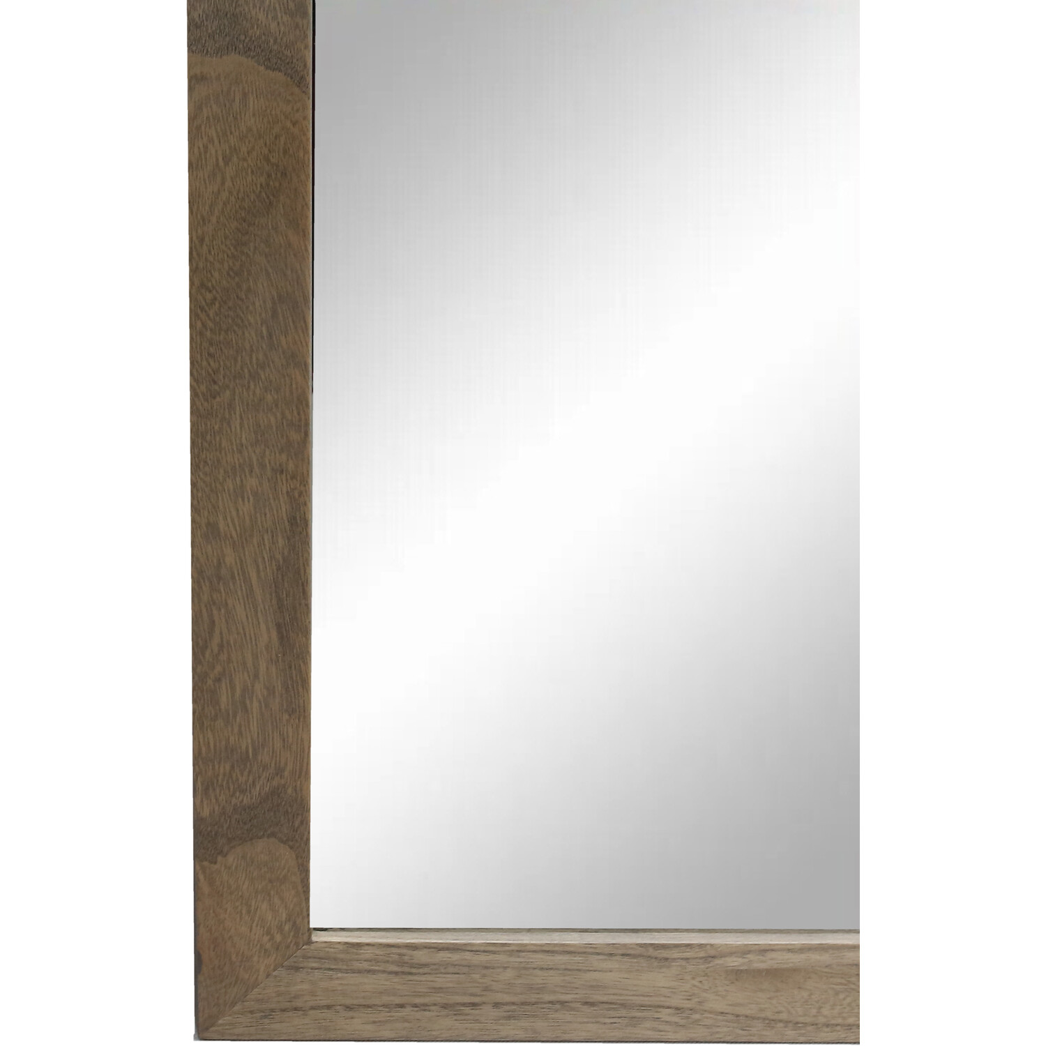 Rosemont Wooden Over Mantle Mirror Brown Image 5