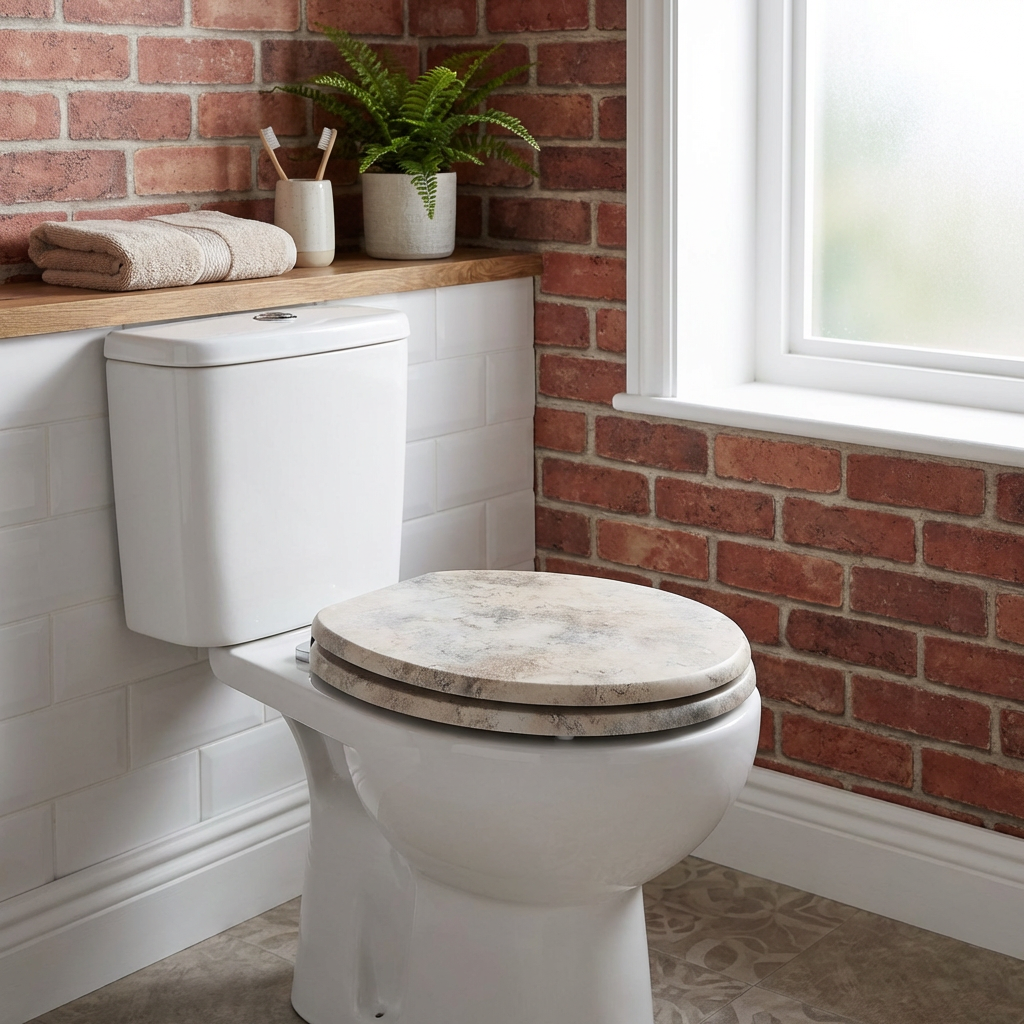 Maybury Toilet Seat Brown Image 9