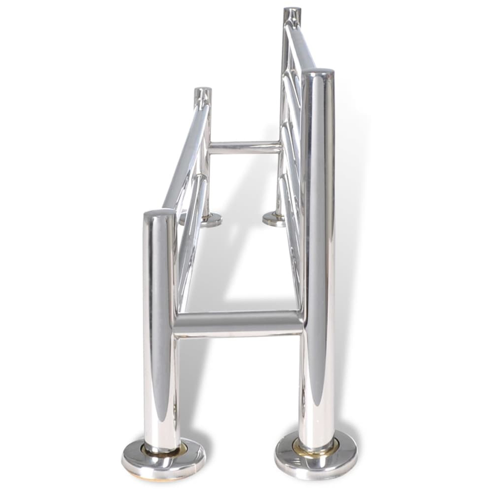 Walplus 6 Tubes Silver Stainless Steel Wall Mounted Towel Rack 60cm Image 5