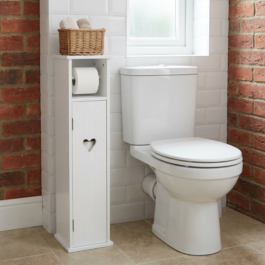 Oxford White Toilet Roll Holder Image 7