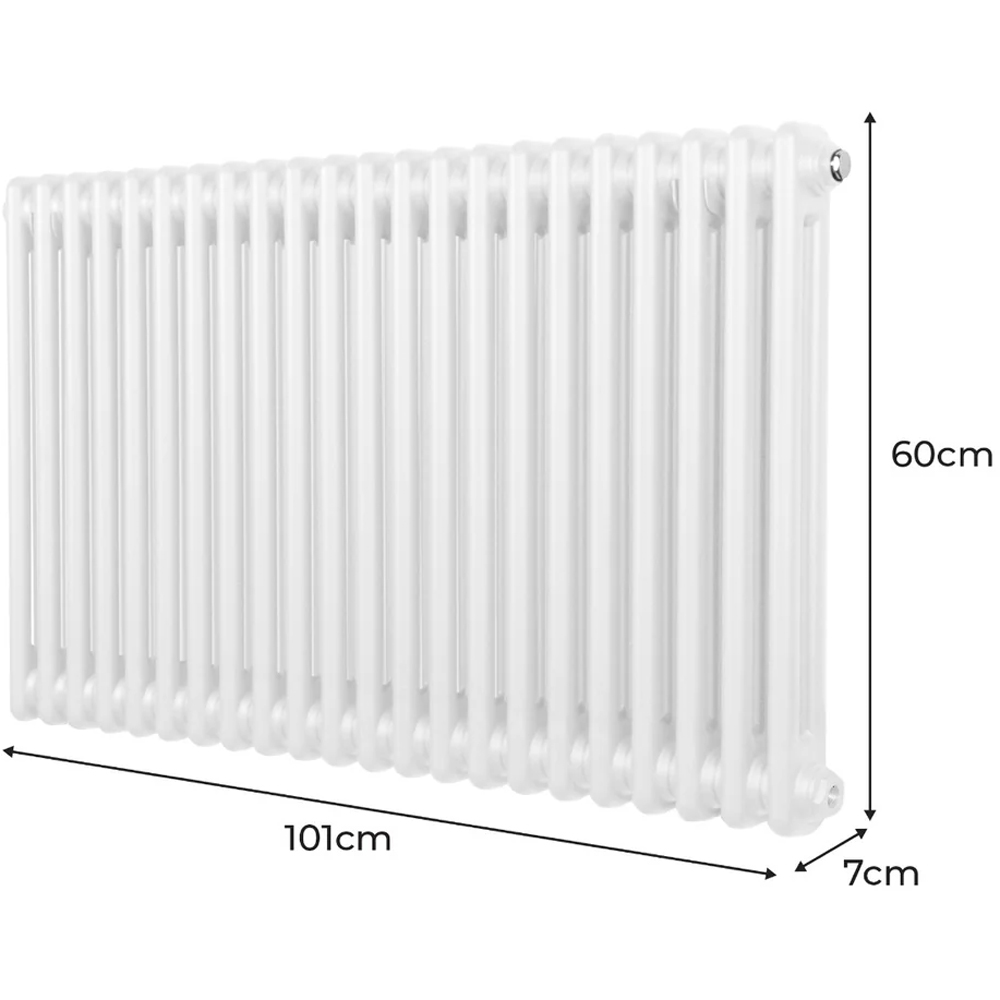 Monster Shop 4276 BTU White Traditional 2 Column Radiator 600 x 1012mm Image 6