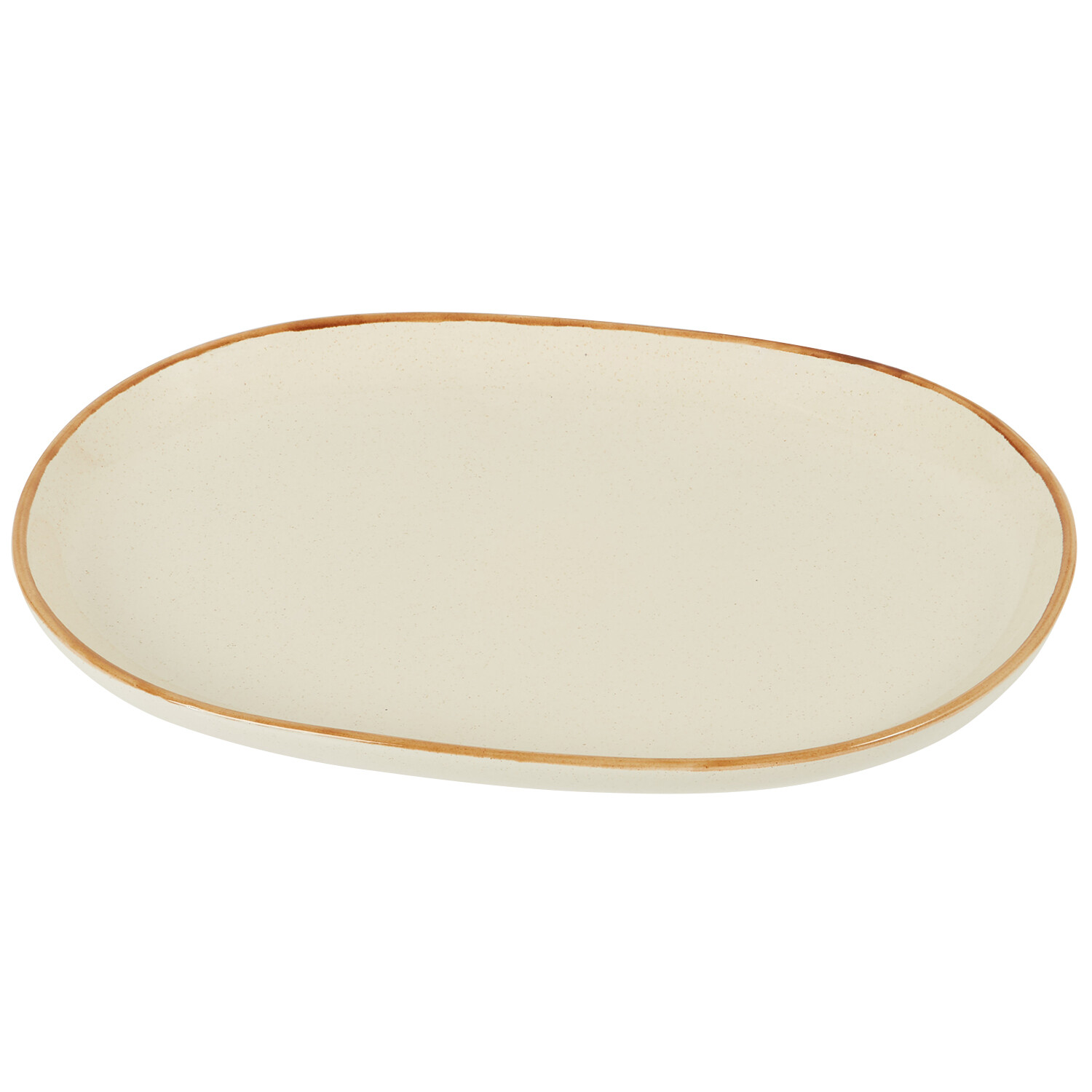 Sesame Speckle Stoneware Platter - Oatmeal and Sesame Image 3