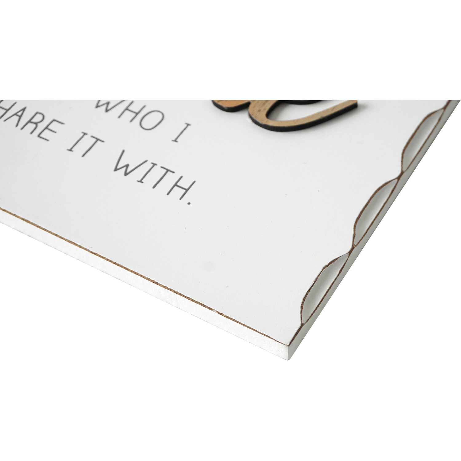 Beaded Love Home Hanging Plaque - White Image 3