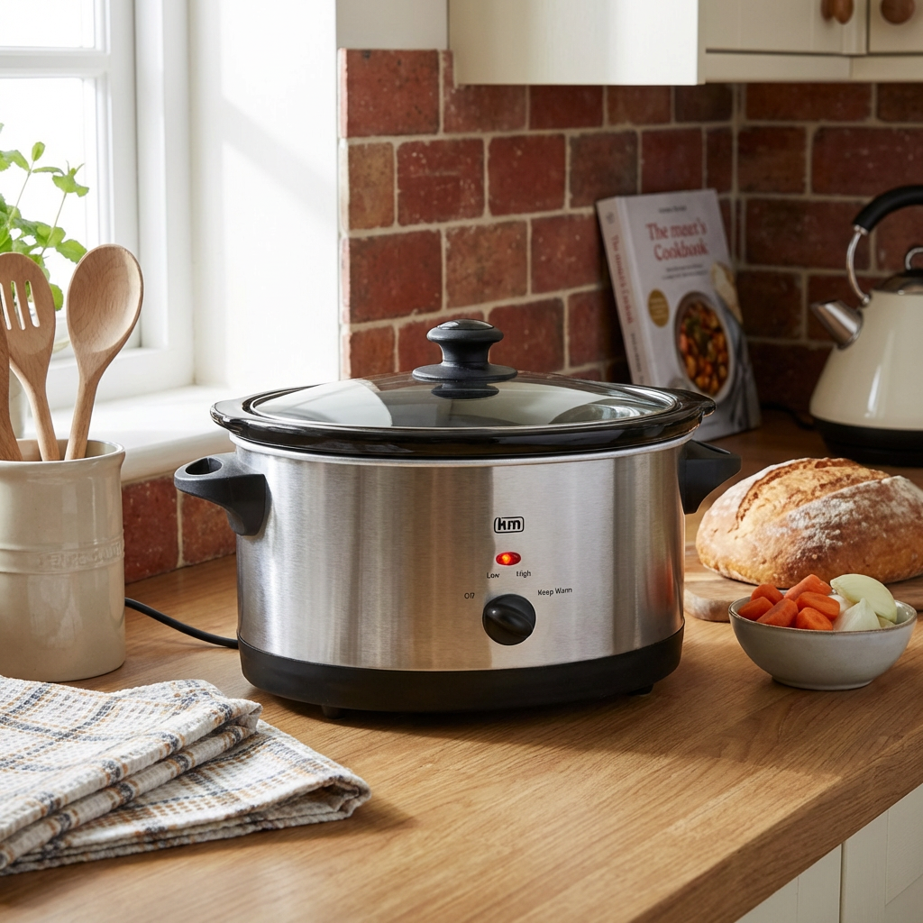 Kitchen Master Silver 3.5L Slow Cooker Image 3