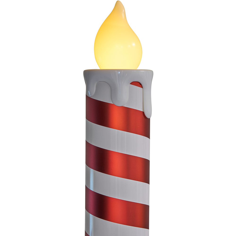 Large LED Candle StickRed and White Image 3