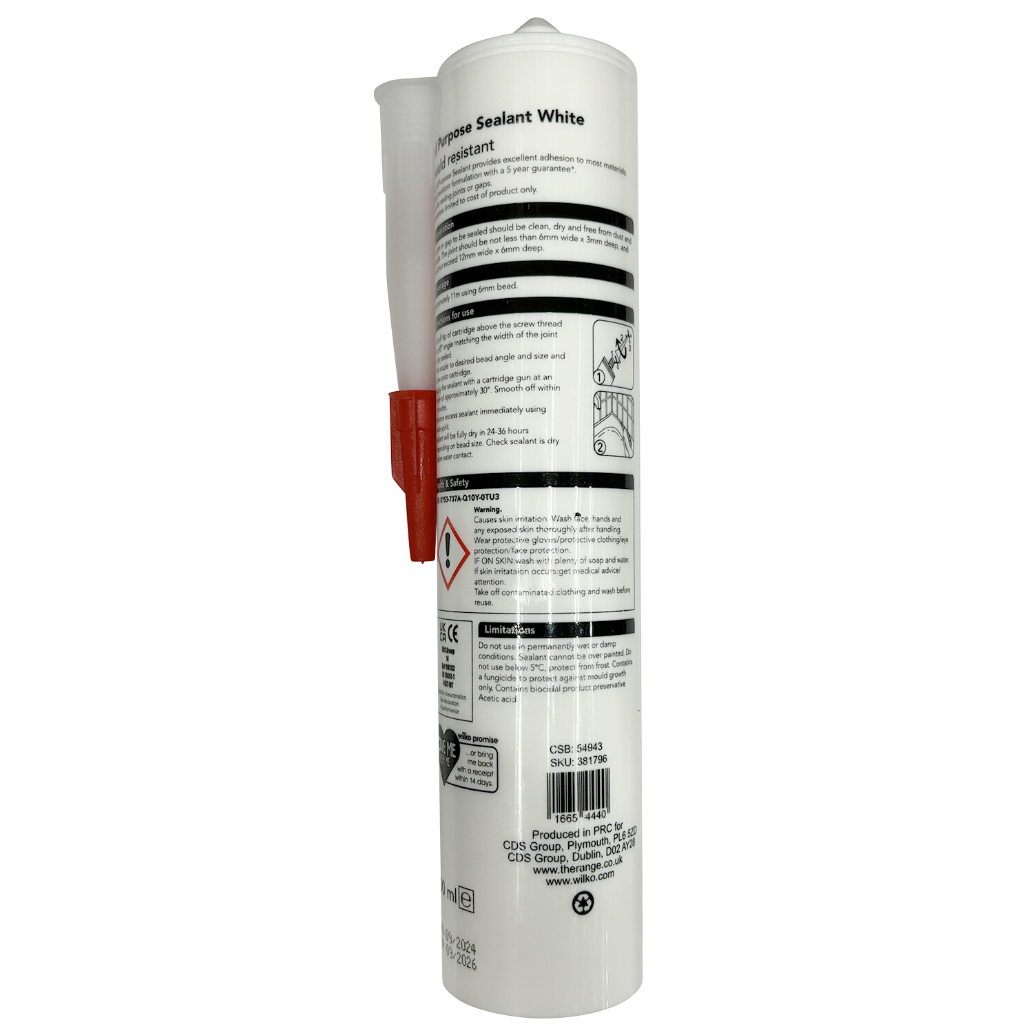 wilko All Purpose Sealant - White Image 2