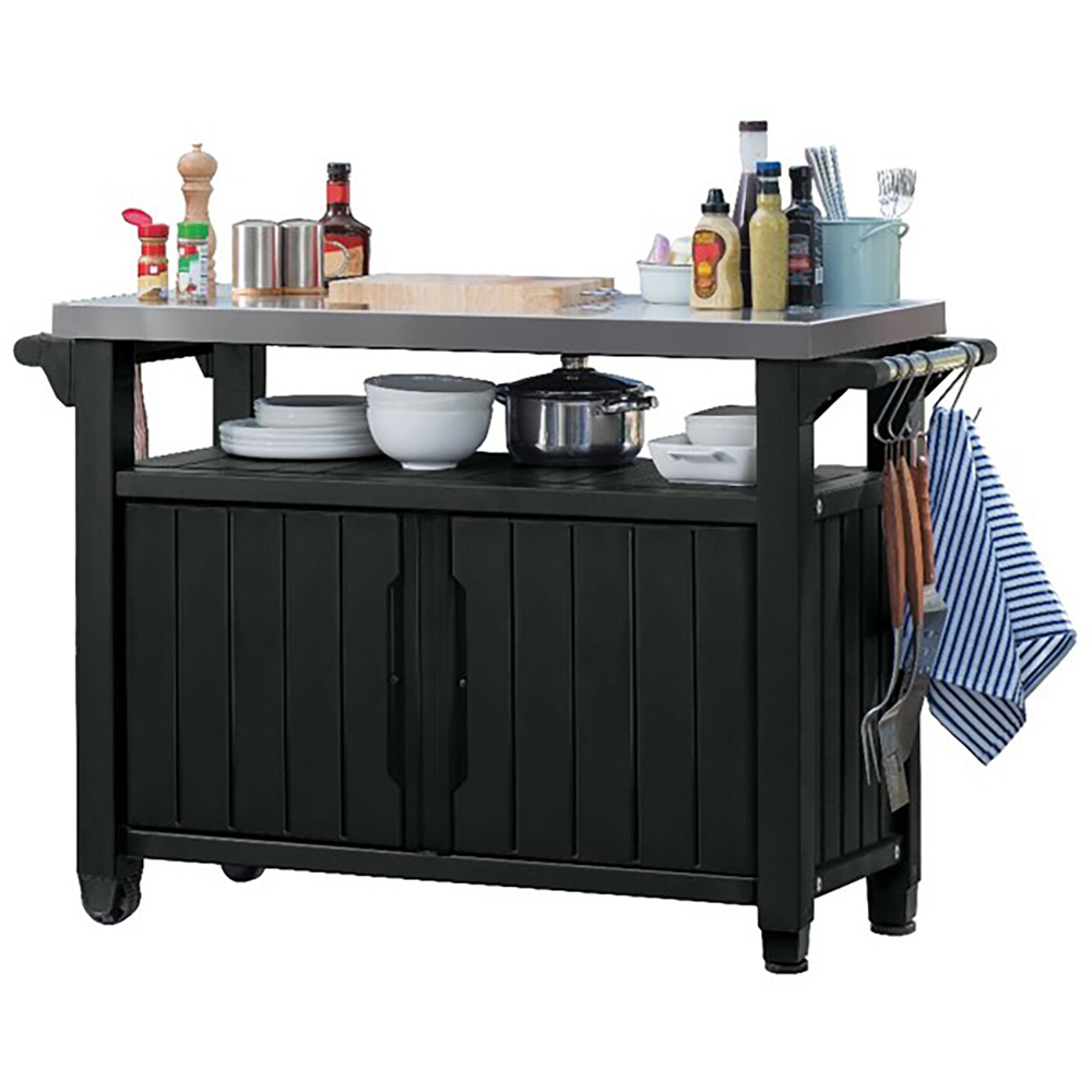 Keter Unity XL BBQ Table Black Image 2