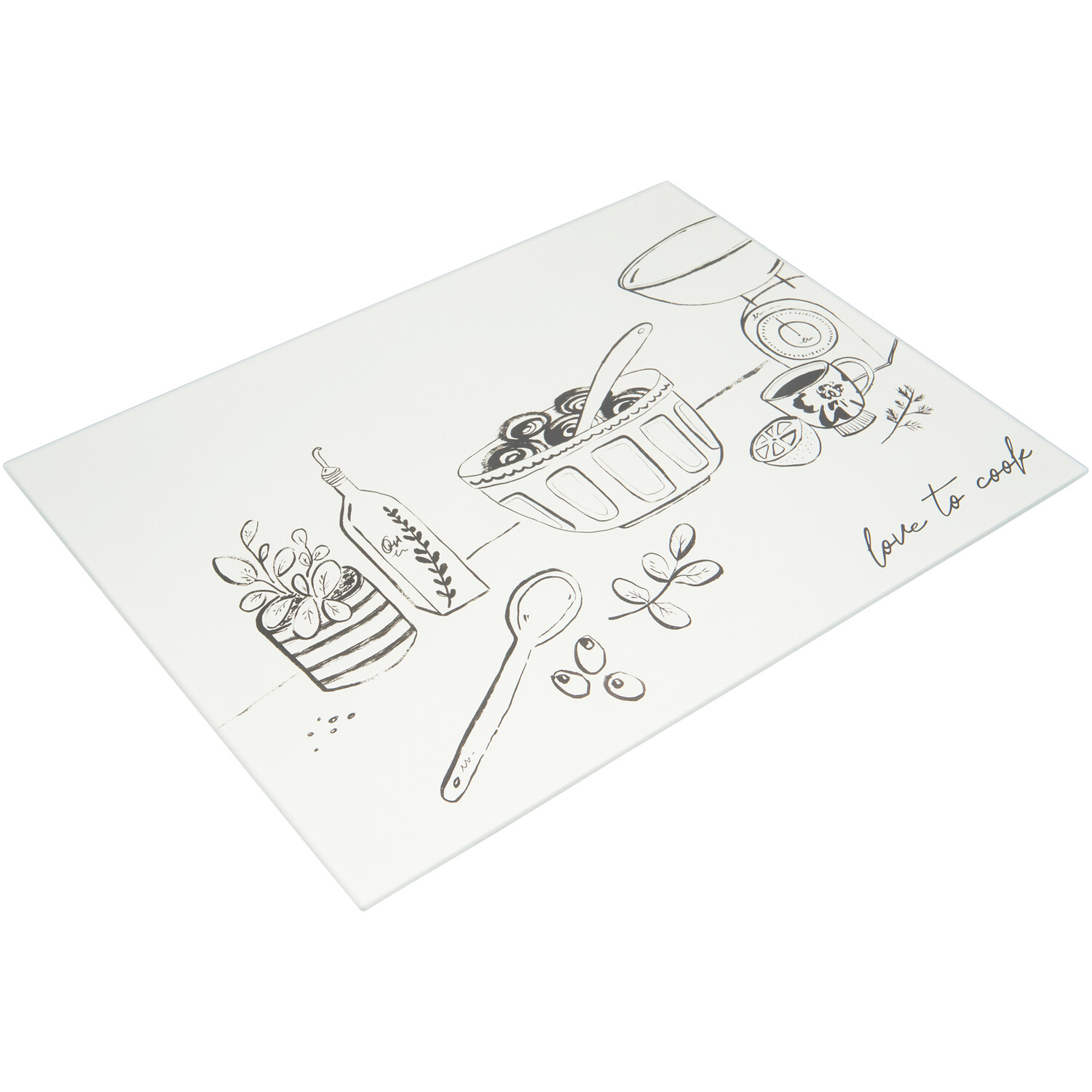 Love to Cook Worktop Saver White Image 2