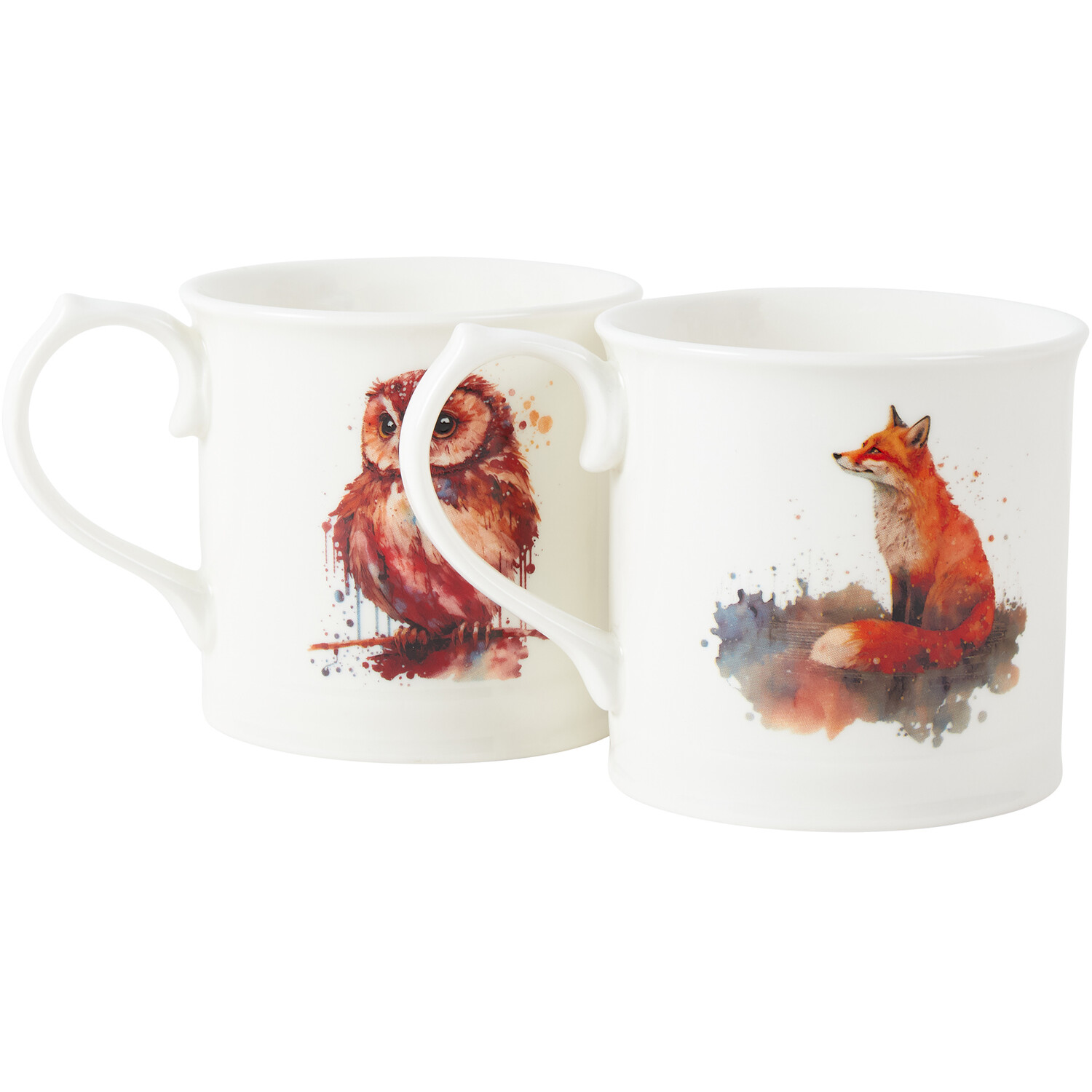 Forest Animal Print Mug - White Image 3