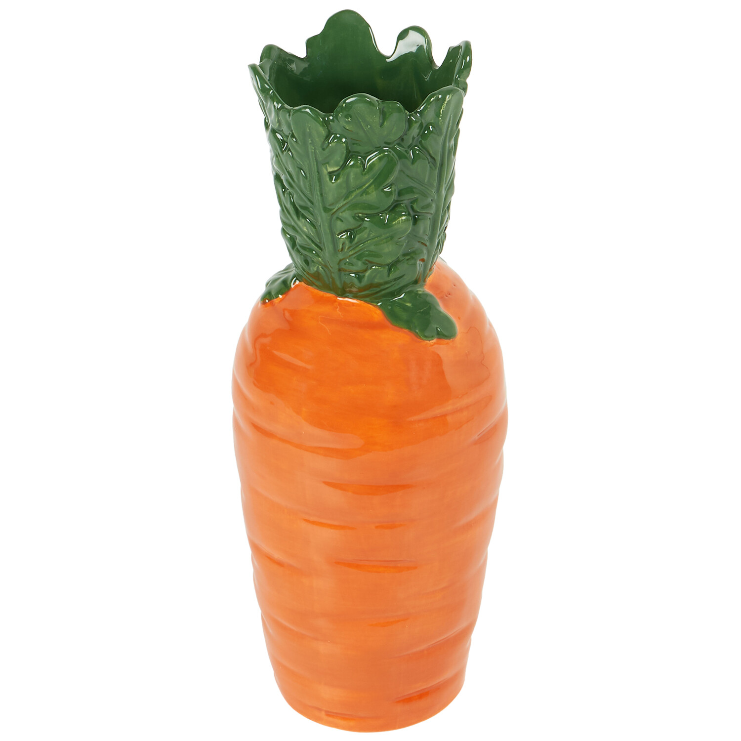 Carrot Vase - Orange and Green Image 3