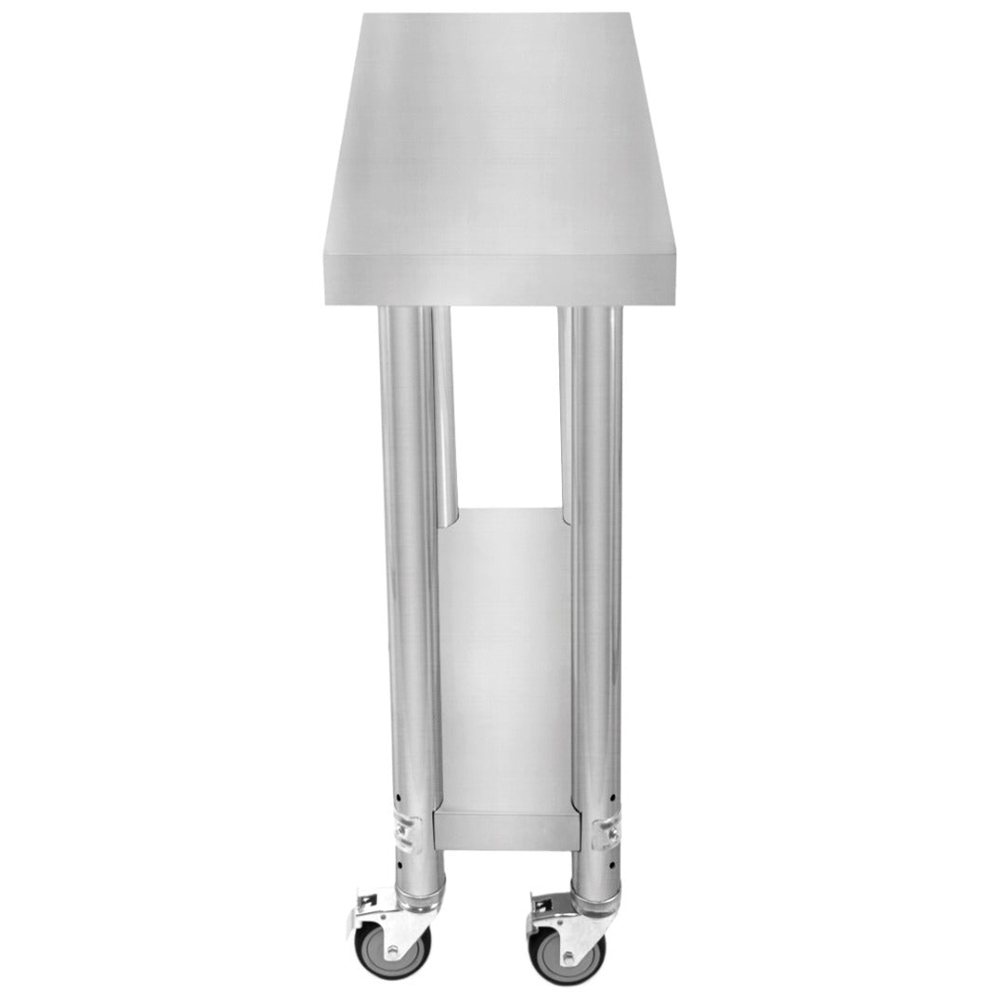 MonsterShop KuKoo 2-Tier Silver Work Table 60 x 30 x 80cm Image 4