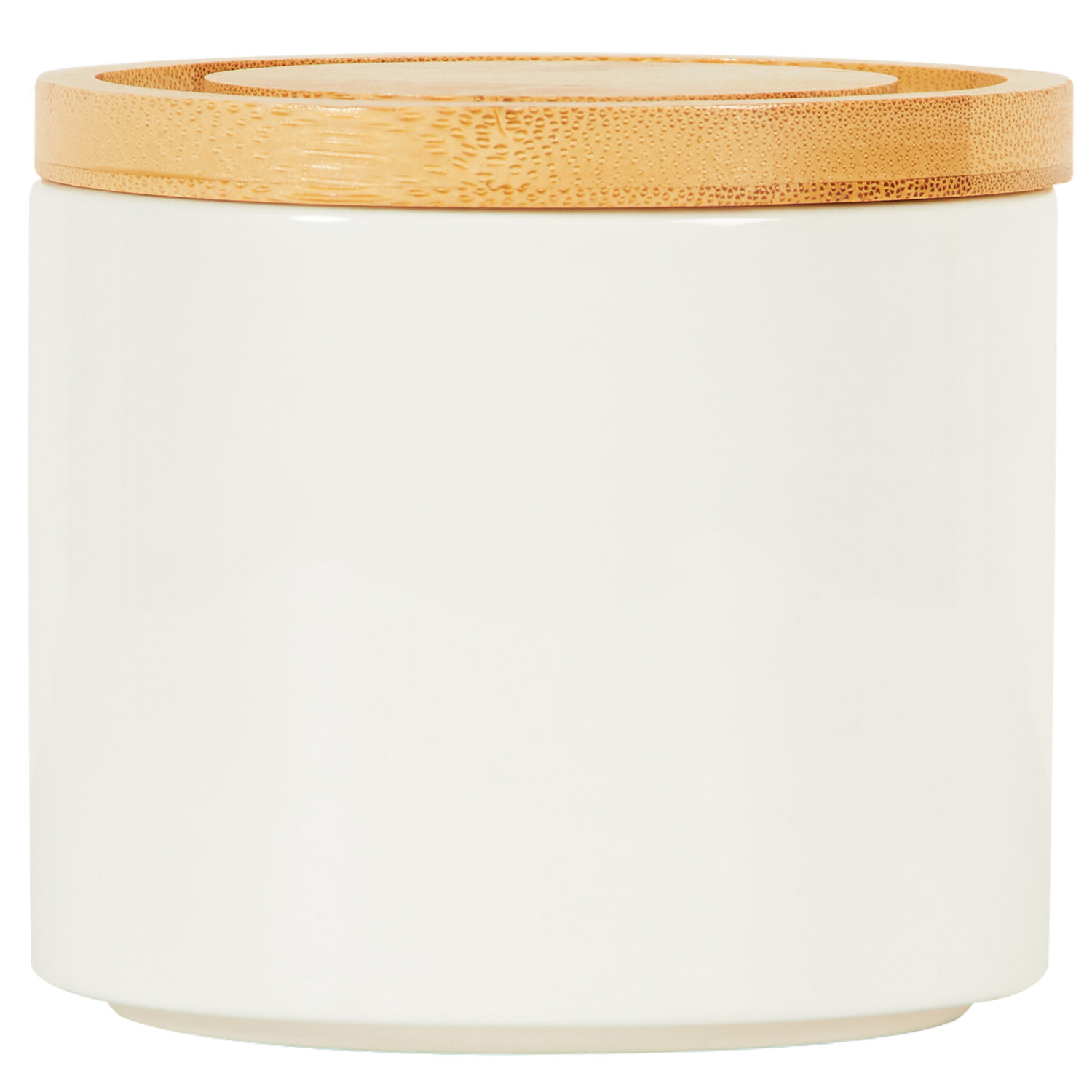 Highland Flock Stacking Canister with Bamboo Lid - White or Blue Image 2
