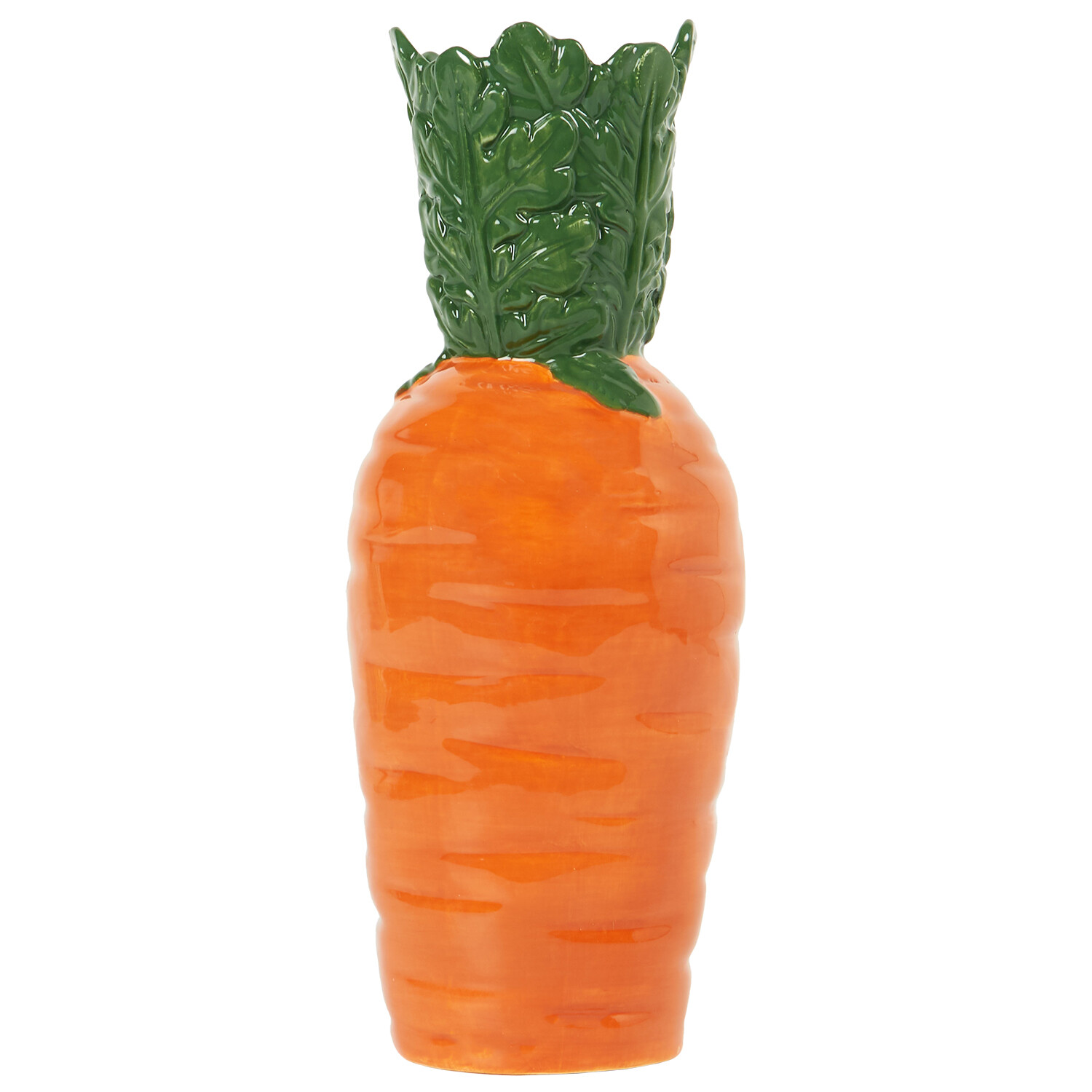 Carrot Vase - Orange and Green Image 2
