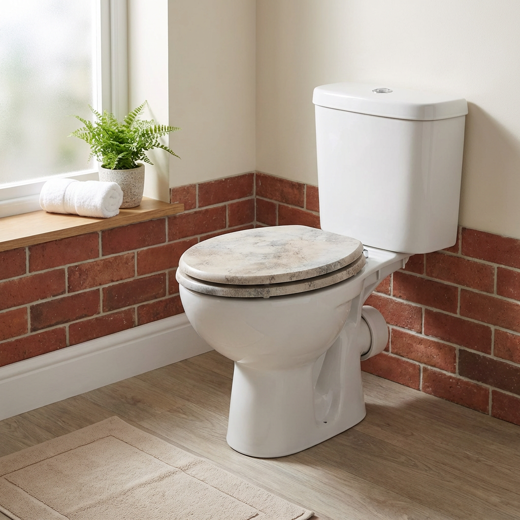Maybury Toilet Seat Brown Image 6