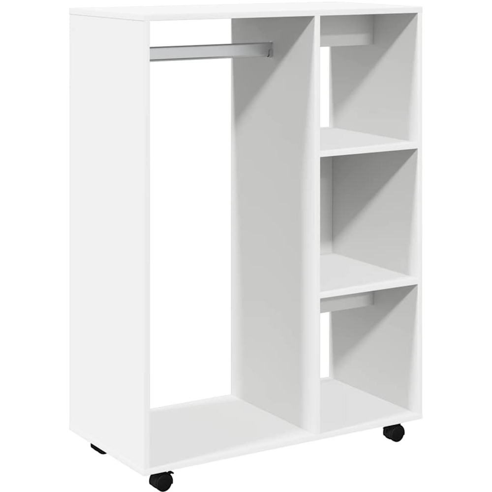 Walplus 3 Shelf White Open Wardrobe Image 2