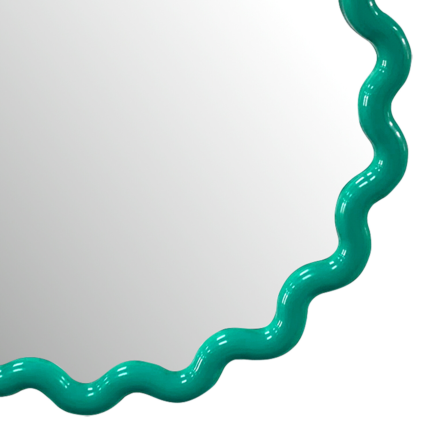 Colourful Wave Round Mirror Image 3